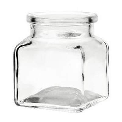 120 ml Glasdose mit Korkdeckel viereckig kleine Gewürzgläser mit Korken