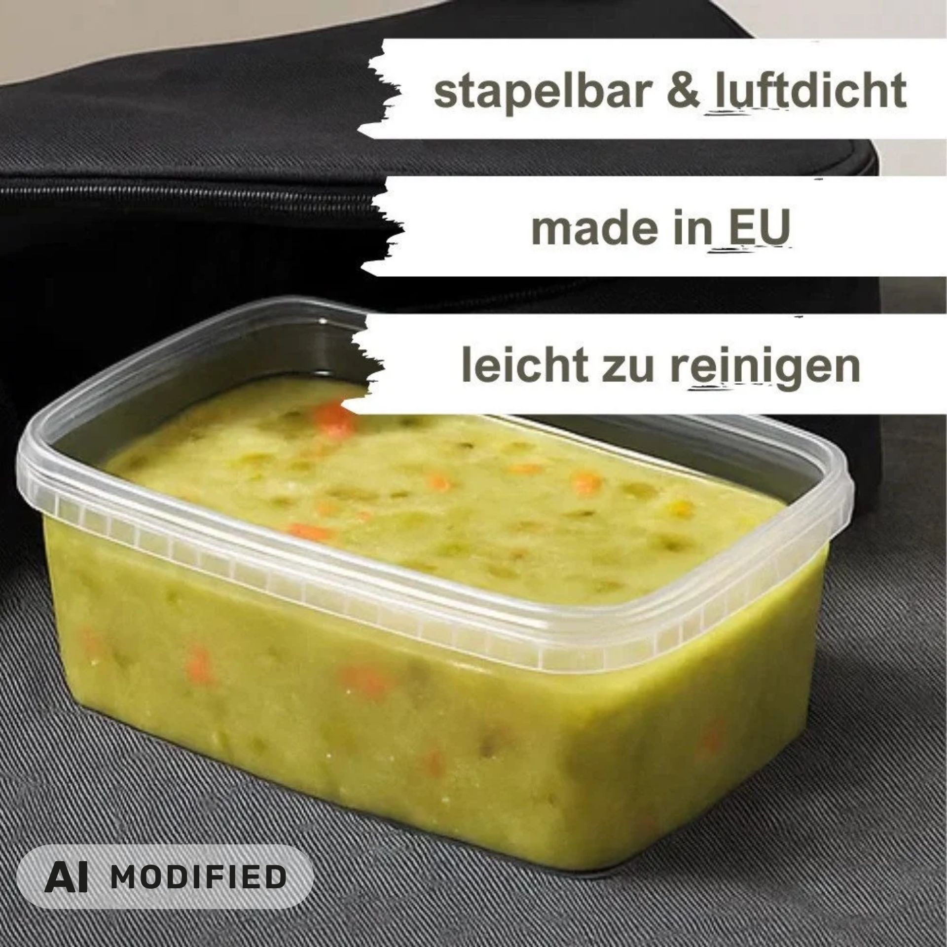 Kunststoffdose 1200 ml Frischhaltebox mit Deckel