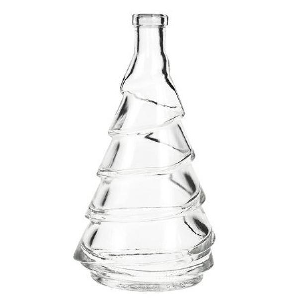 Glasflasche  200 ml Tannenbaum mit Korken