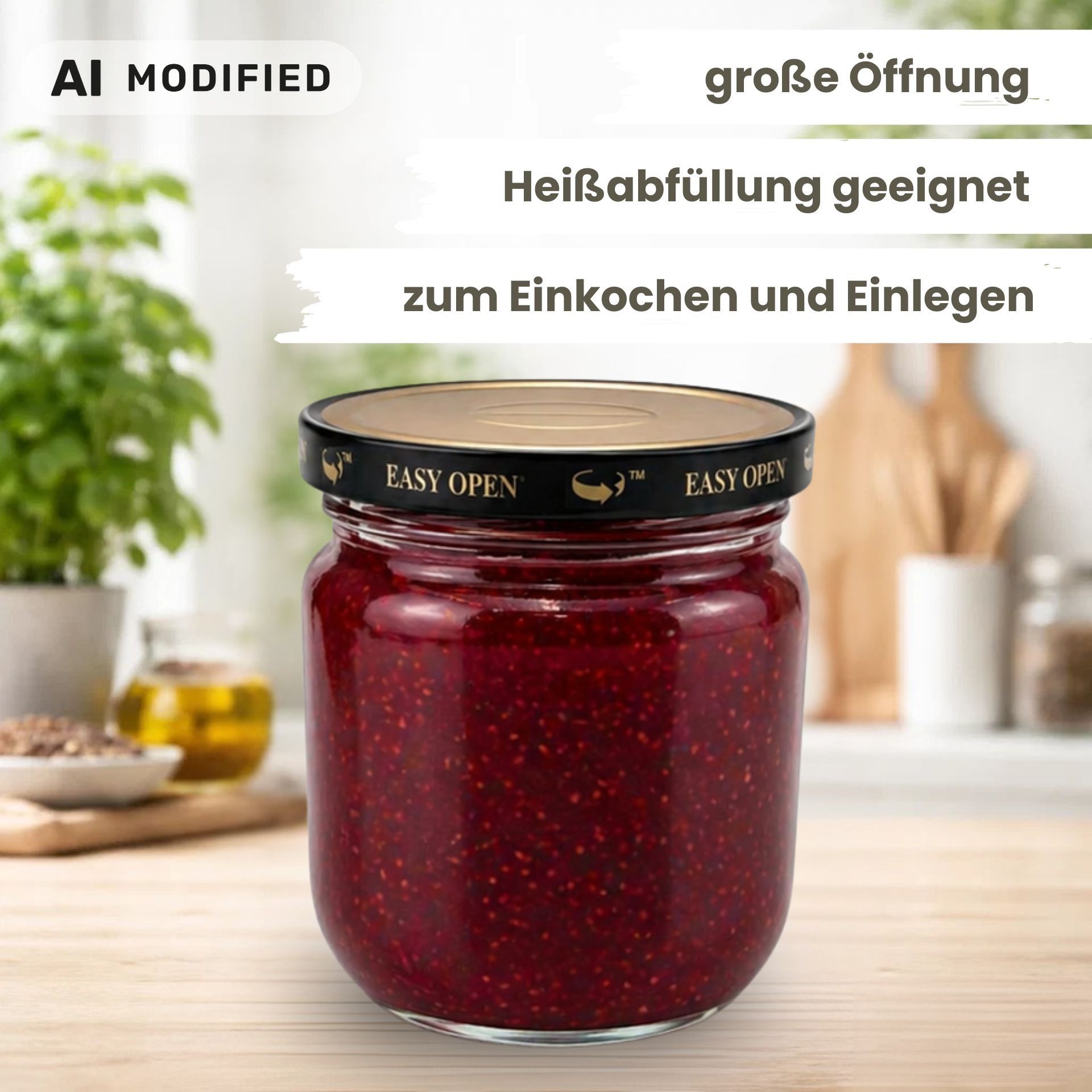 Einmachgläser 6x 425 ml mit Orbit™ EASY-OPEN Schraubdeckel