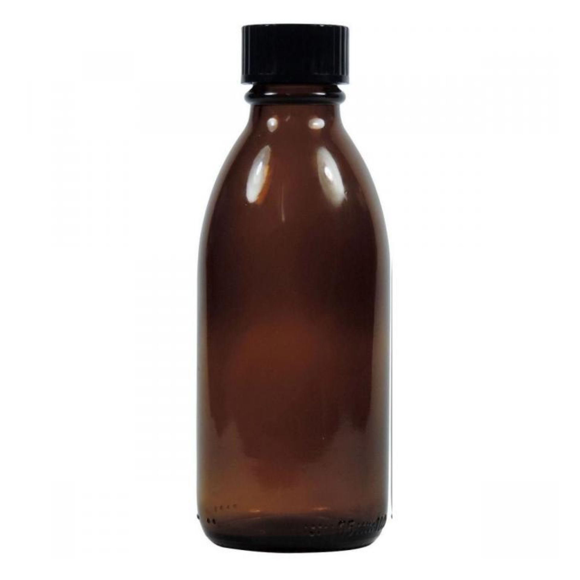 Apothekerflasche 100 ml mit Schraubverschluss aus Klarglas - Ideal zur Aufbewahrung von Flüssigkeiten.