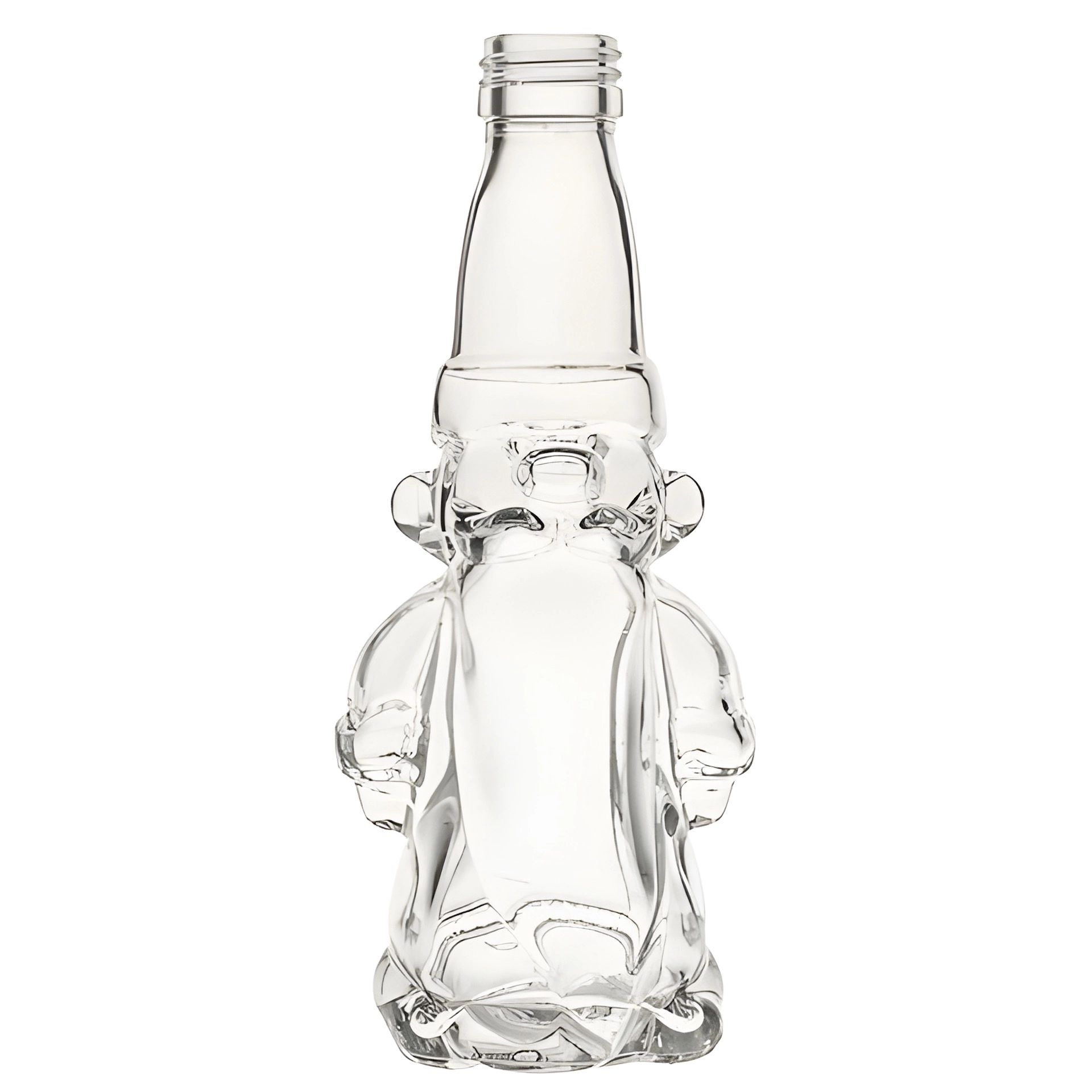 200 ml Glasflasche „Wichtel“ mit goldfarbenem Deckel – leere Flasche zum Befüllen Glasflasche 200 ml Wichtel mit goldenem Deckel, ideal für Säfte und Sirups, aus klarem Glas mit robustem Verschluss für sicheres Aufbewahren.