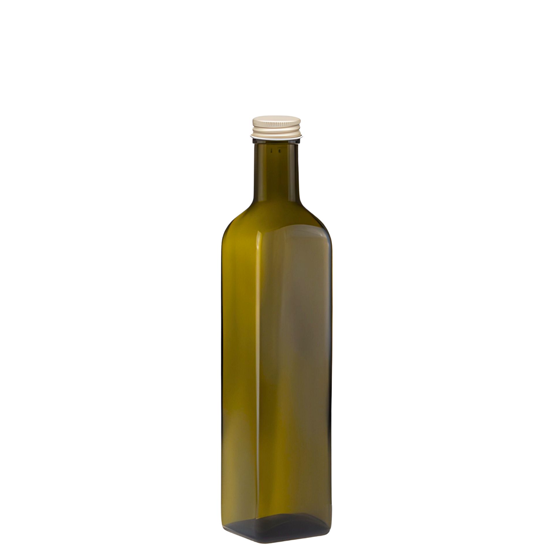 Ein grünes Glas mit Schraubverschluss und abgerundetem Design, ideal für Lebensmittelaufbewahrung oder Dekoration.