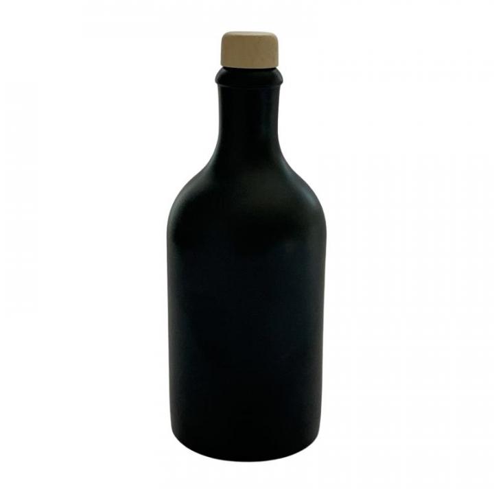 Likörflasche 500 ml schwarz Keramik