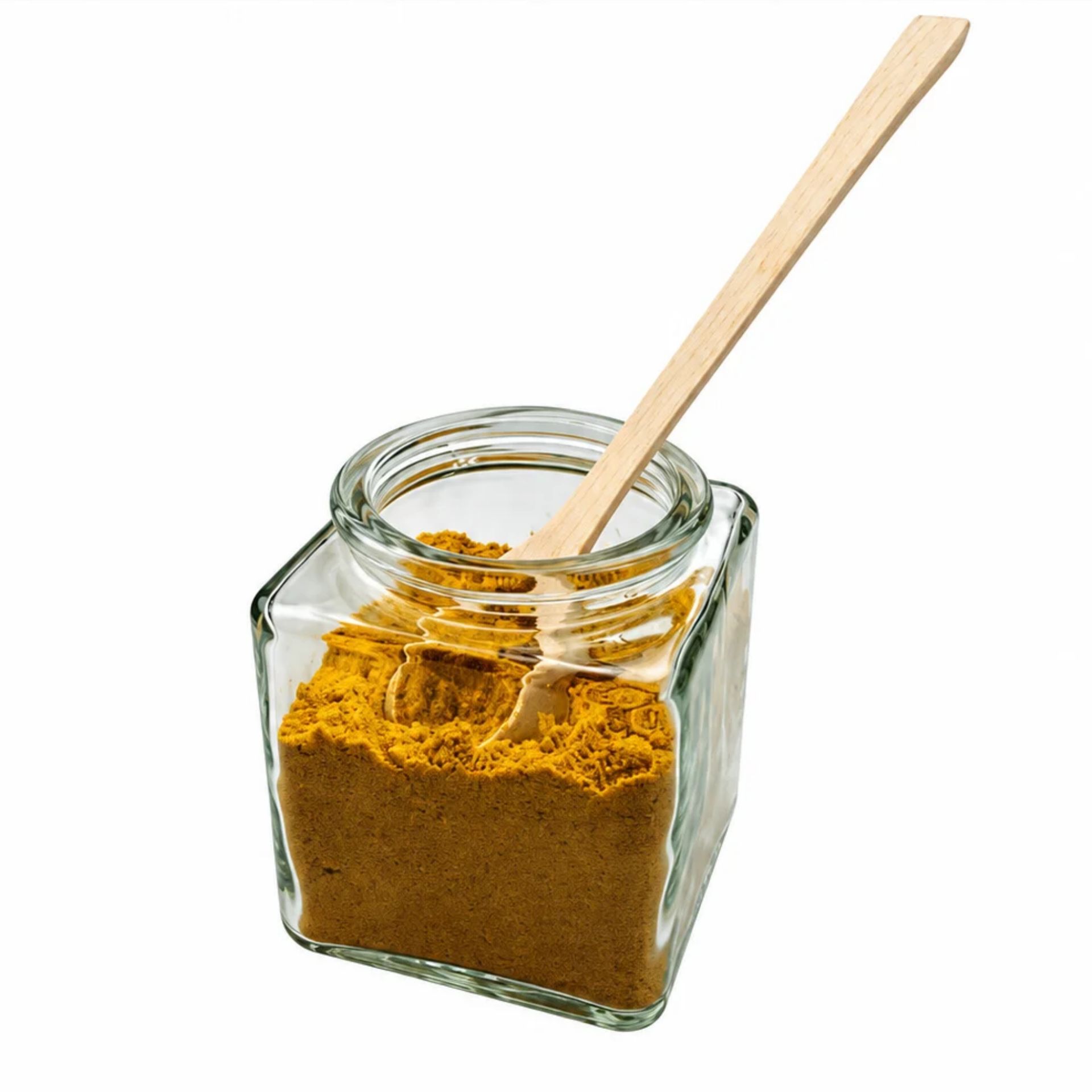 Handgefertigter Holz-Dosierlöffel 15 cm – Ideal für Gewürze, robust und umweltfreundlich. Perfekt geeignet für präzises Abmessen in der Küche.