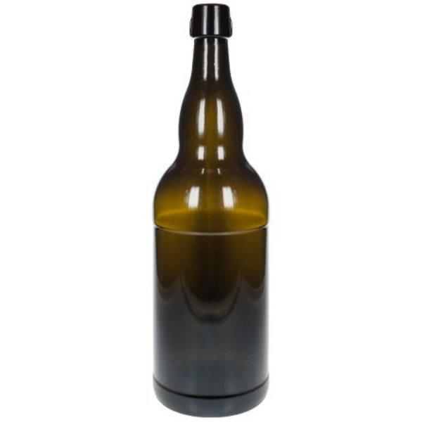 mikken 2 Liter Bierflasche mit Bügelverschluss Braunglas