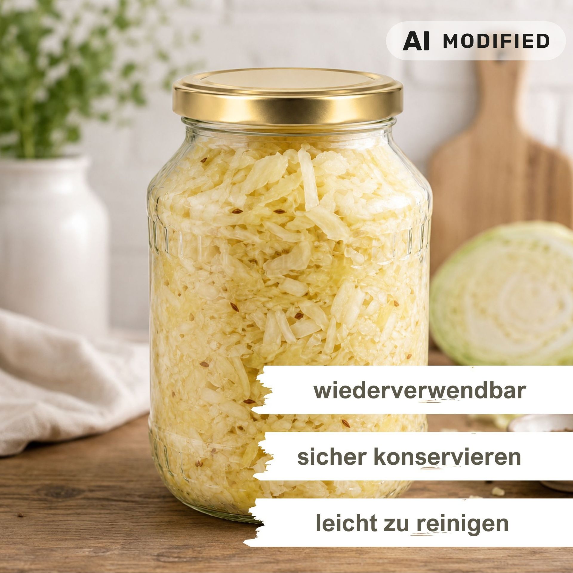 Großes Einmachglas 2650 ml Vorratsglas