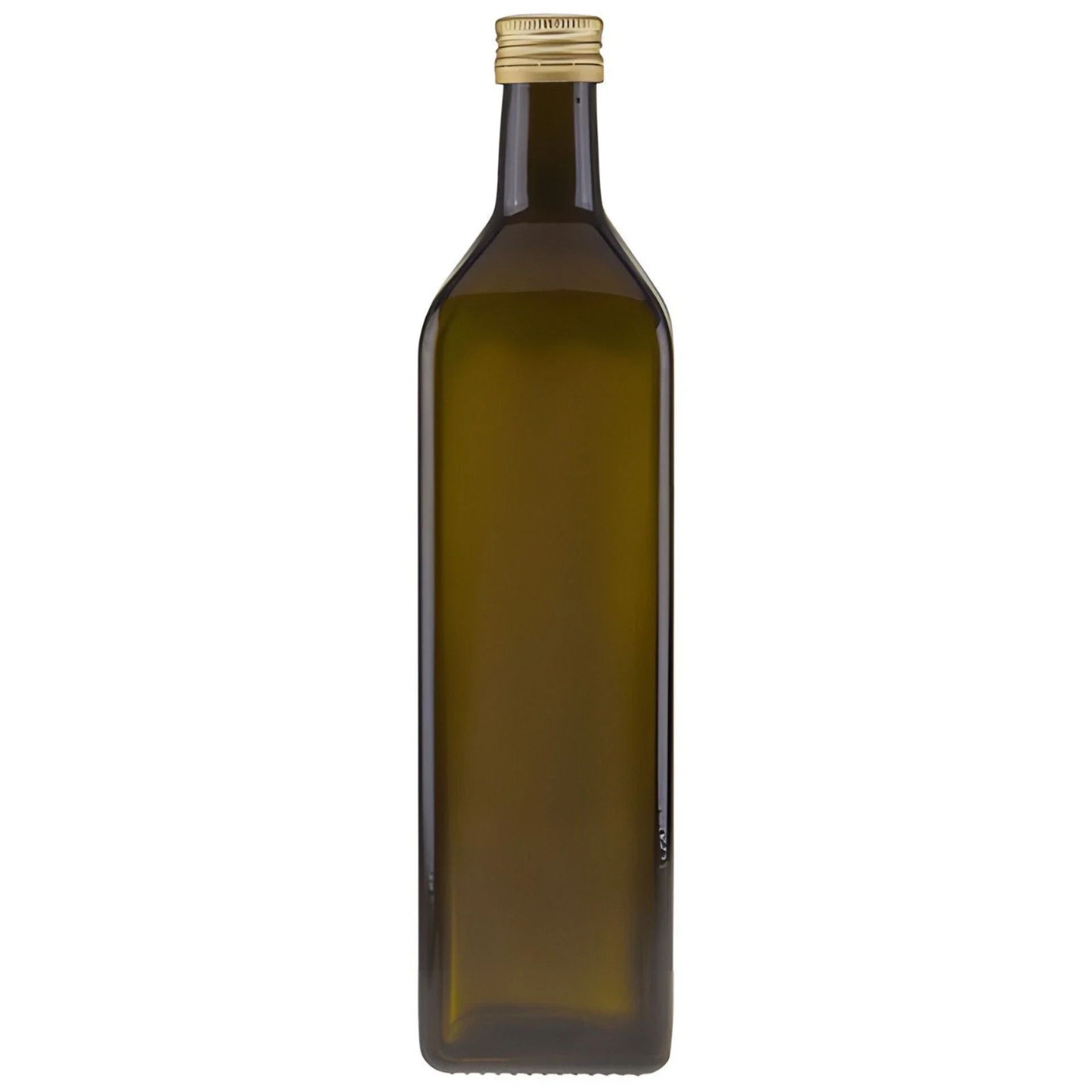 Glasflasche 1000 ml eckig Marasca Antik