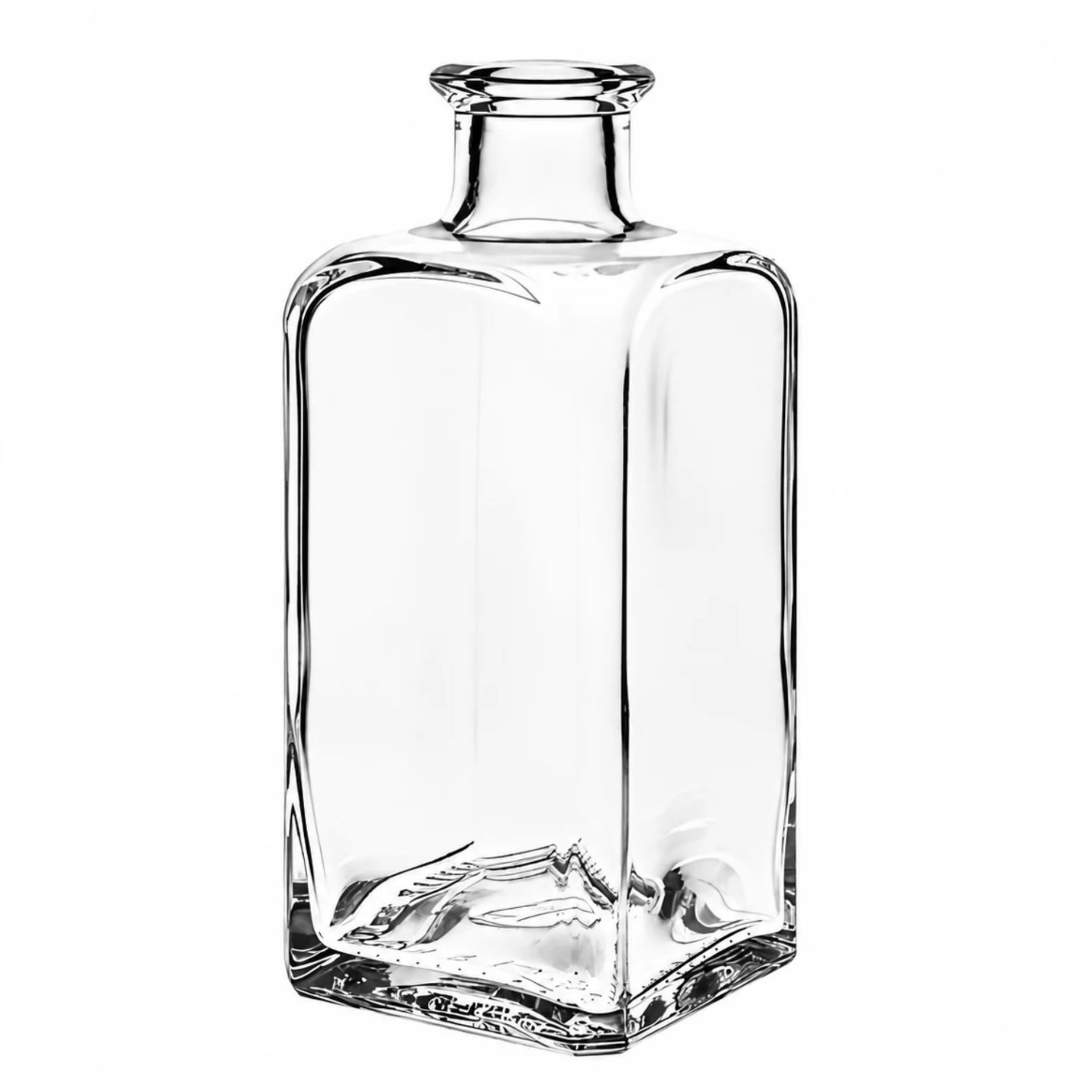 Glasflasche 250 ml viereckig mit Korken