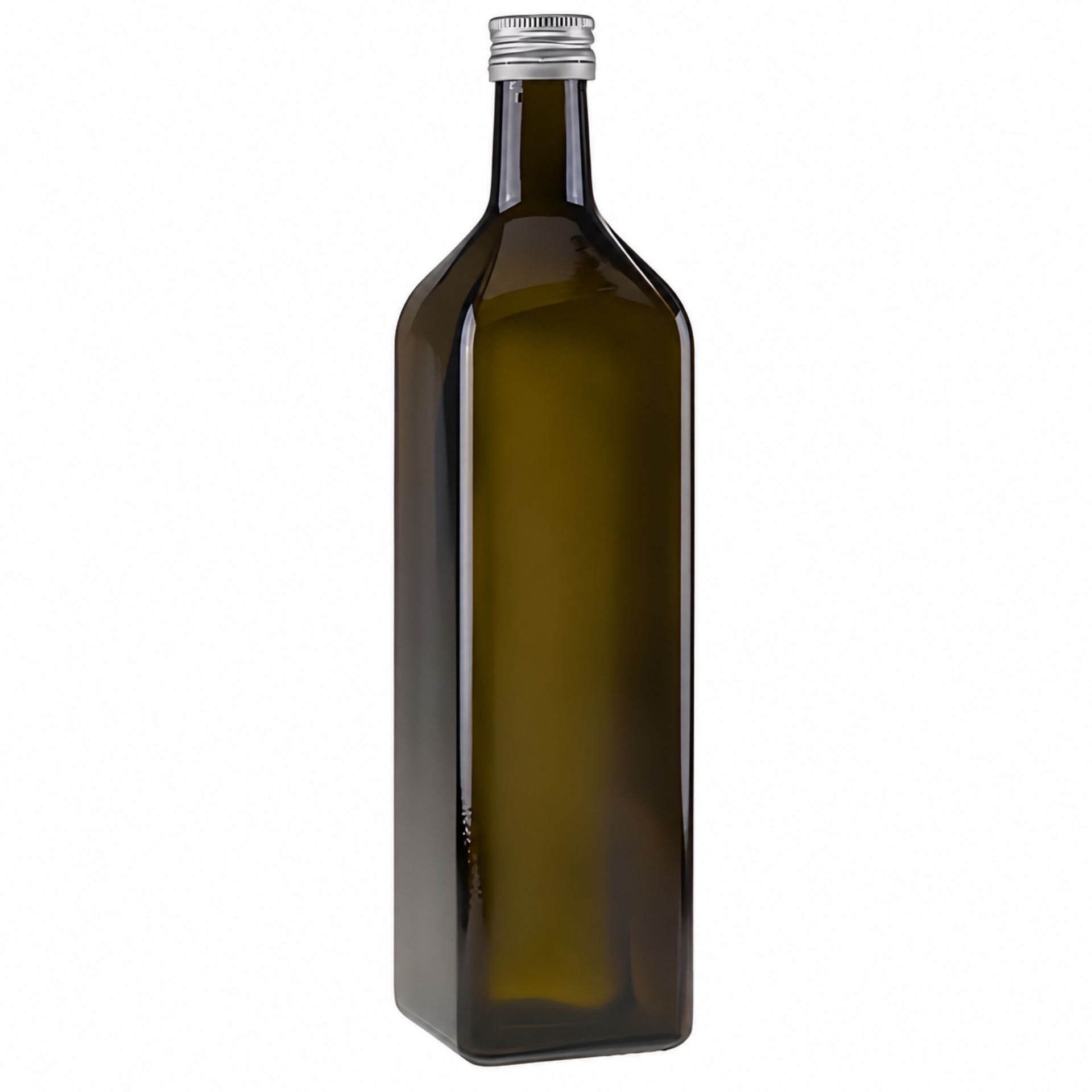 Glasflasche 1000 ml eckig Marasca Antik