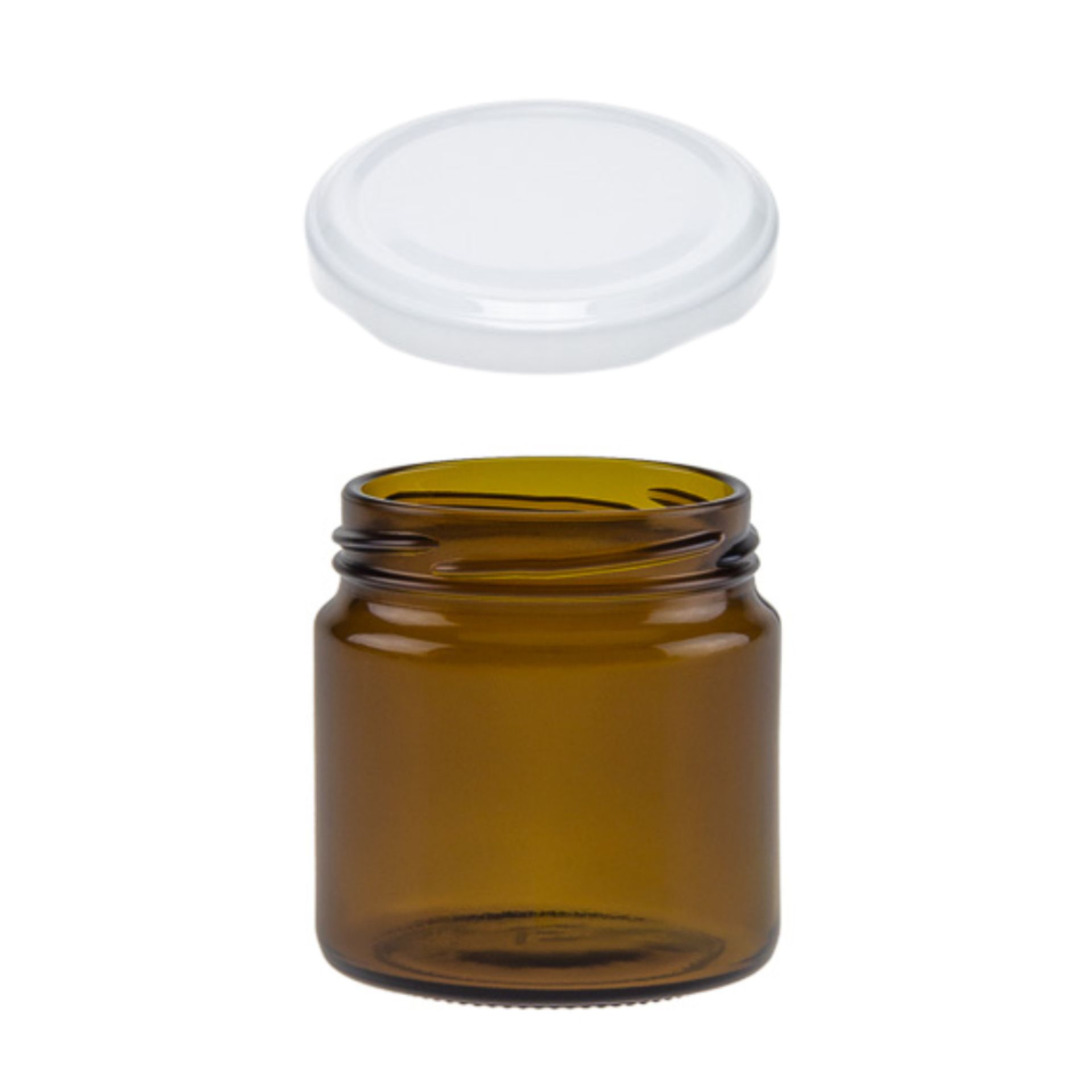 Einmachglas  215 ml braun Rundglas Einmachglas  215 ml braun Rundglas
