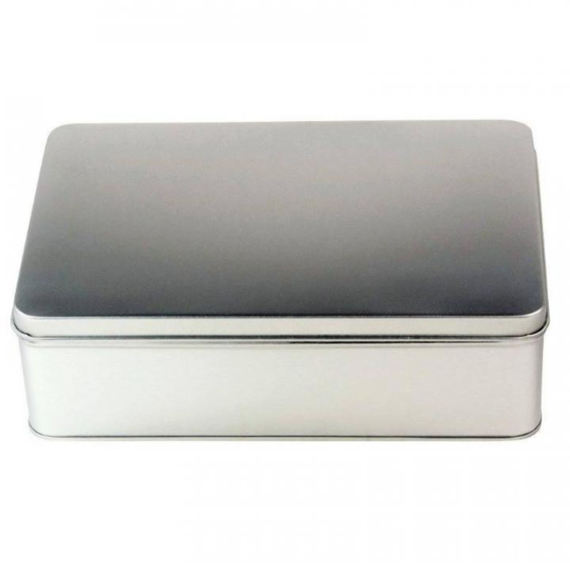 Leere silberne Metalldose mit Deckel – 14 cm hoch für Aufbewahrung und DIY Bild einer silbernen Dose: Detaillierte Ansicht der Dose mit genauen Maßeinheiten, hochwertiges Material und modernes Design, perfekt für Verpackungen und Aufbewahrung. Ideal für SEO-Zwecke im Bereich Verpackungsmaterial und nachhaltige Lagerlösungen.