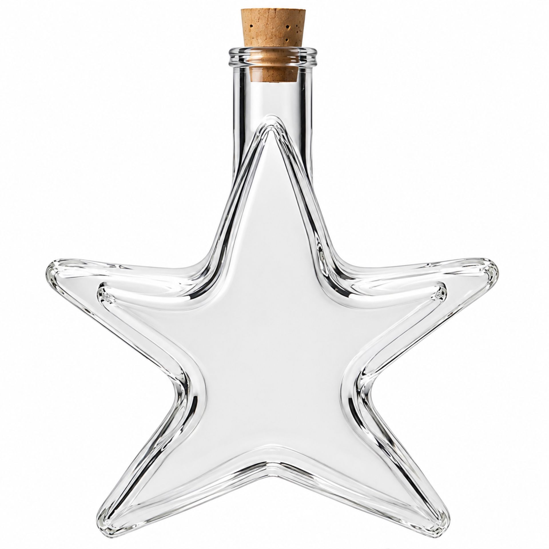 Glasflasche  200 ml Stern