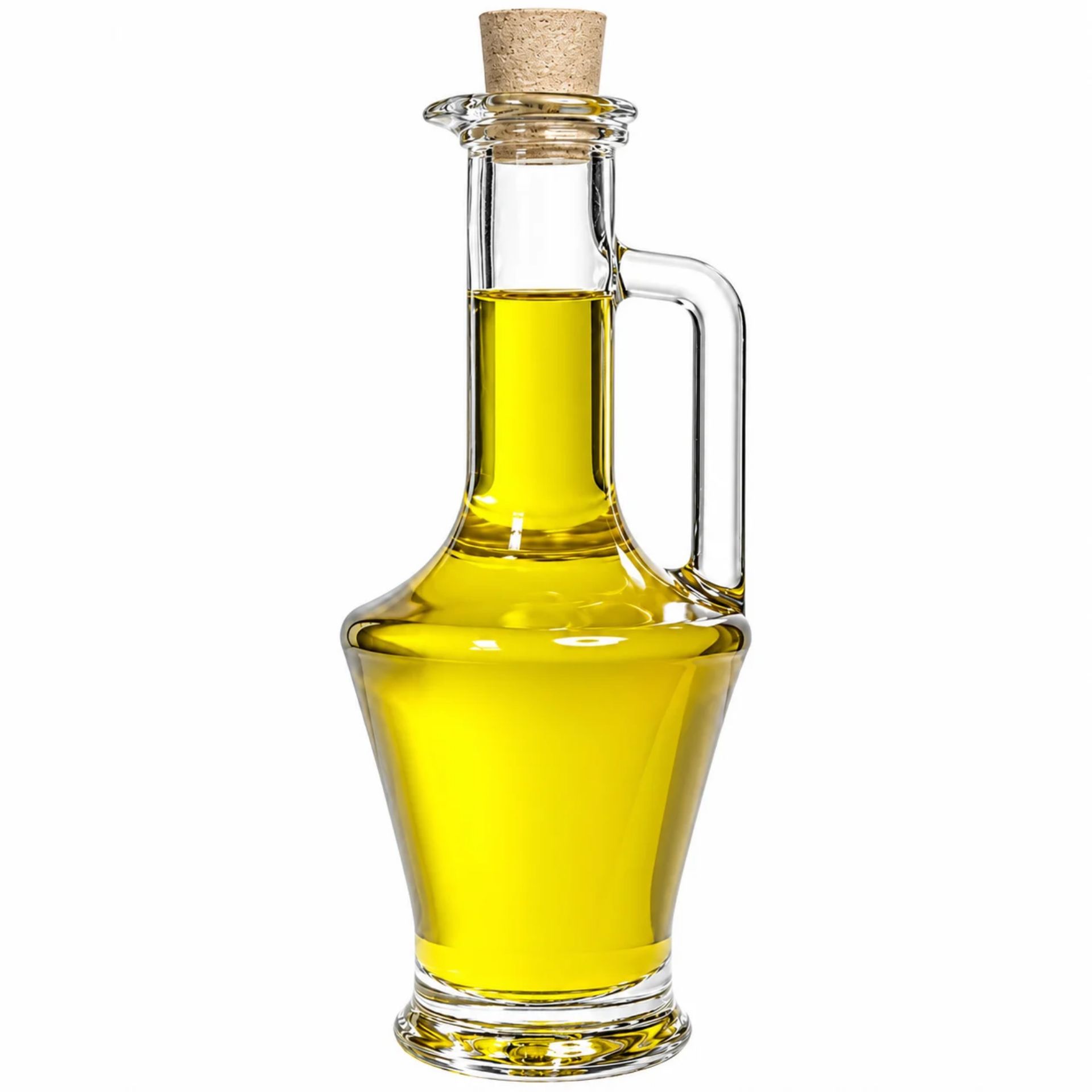 50 ml Glasflasche in Amphorenform mit Korken, ideal für Liköre oder Essenzen