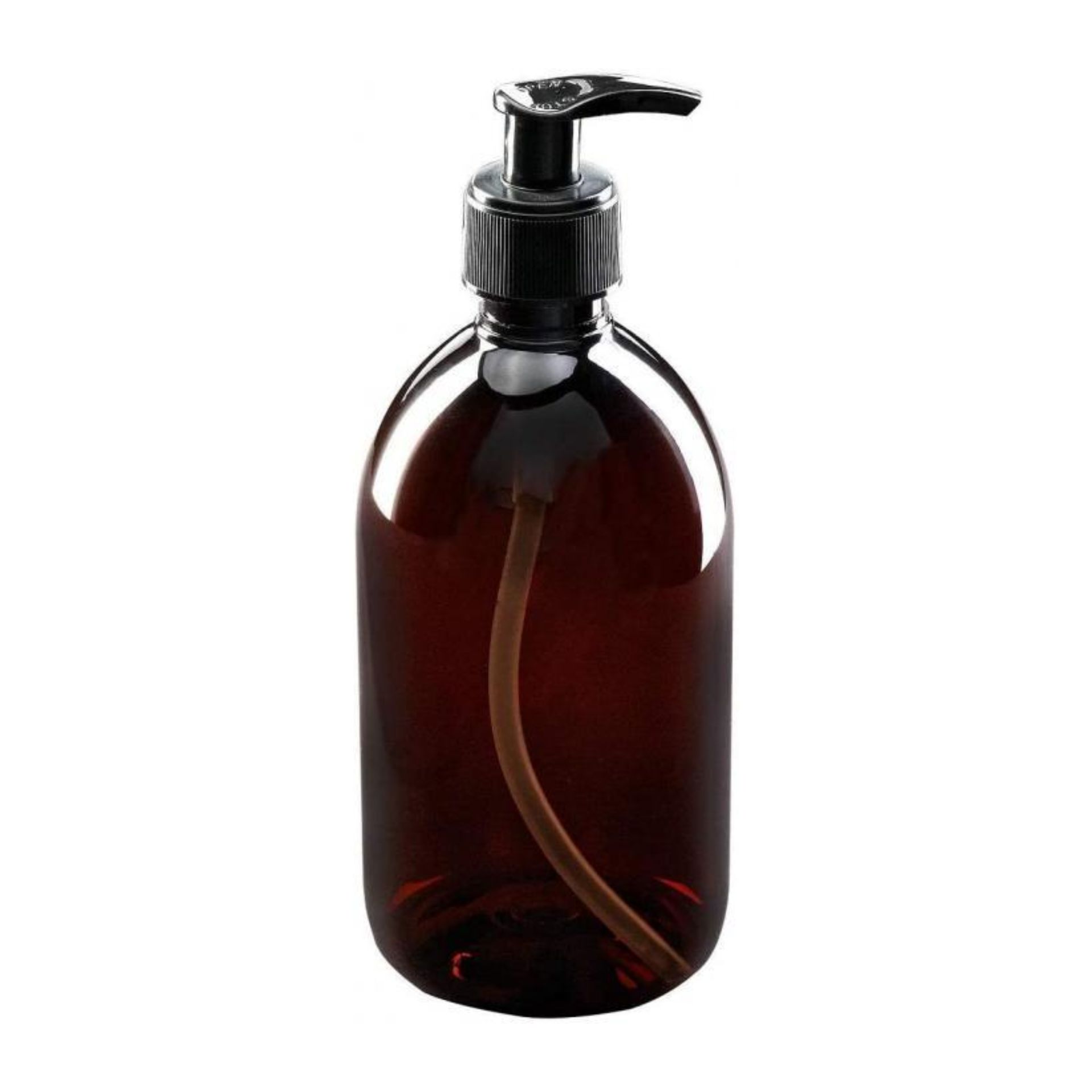 Seifenspender aus PET, 250 ml, in Schwarz, mit BPA-freiem Lotionspender und schwarzer Pumpe