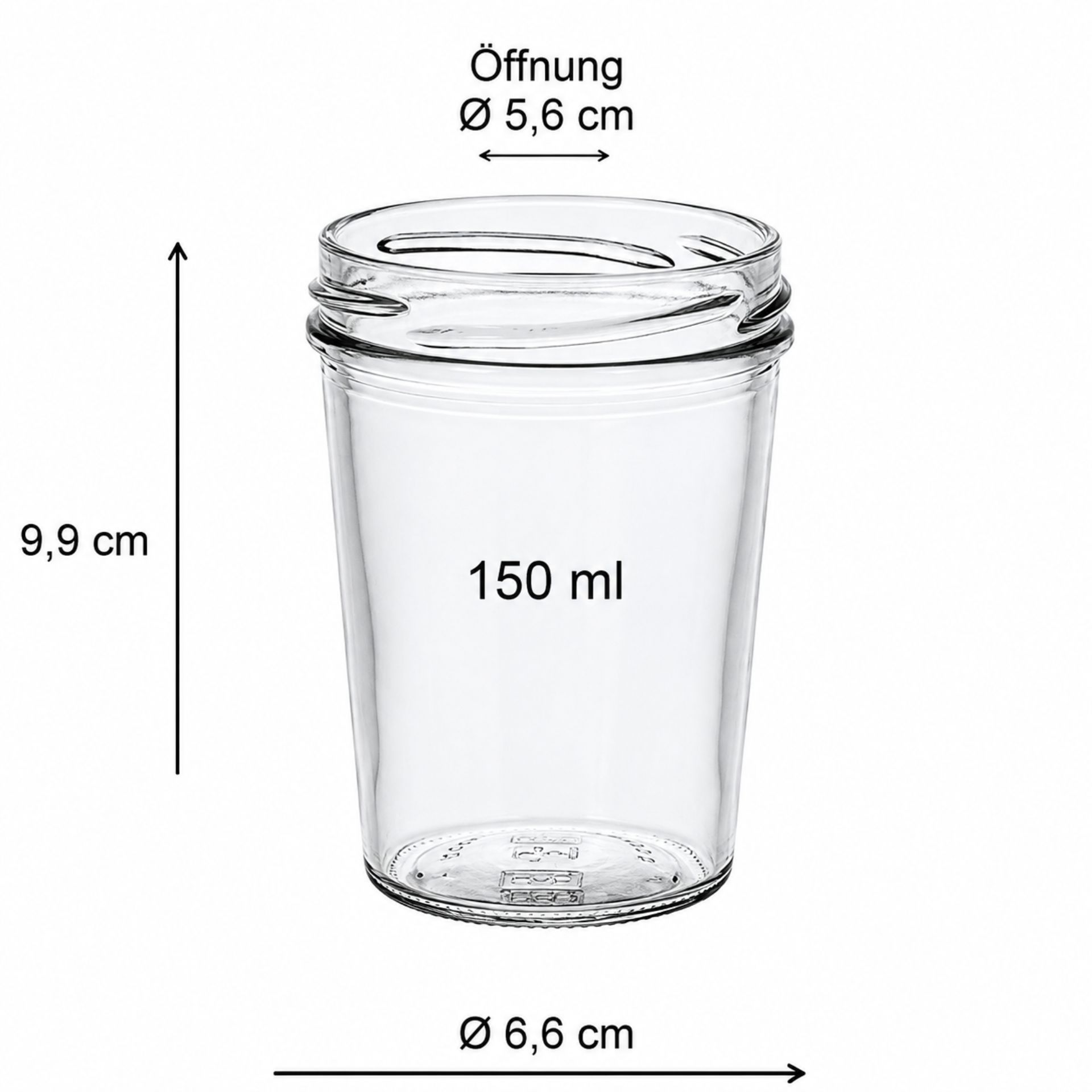 Einmachglas 150 ml Becherglas mit Deckel in verschiedenen Farben vor weißem Hintergrund - Perfekt für Einmachen, Aufbewahrung oder Dekoration.