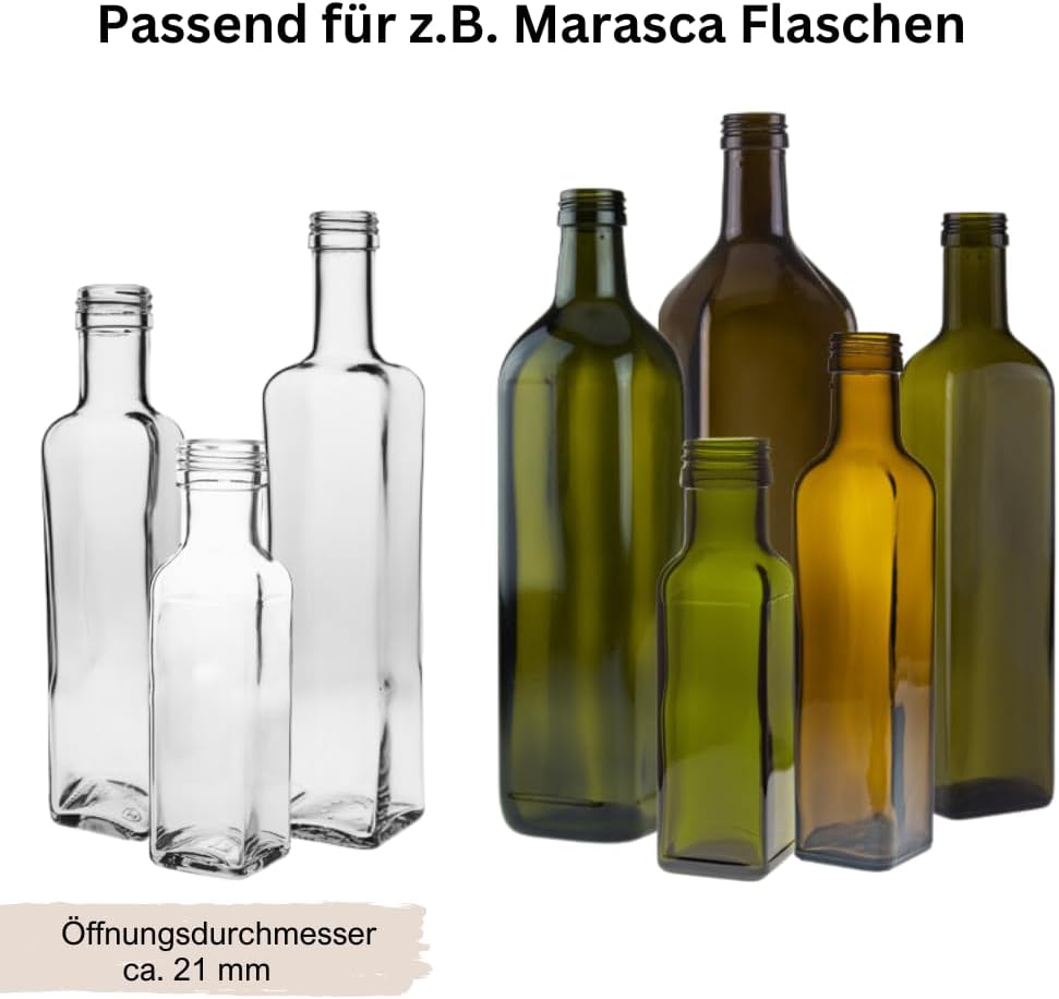 Schraubverschluss Deckel PP 31,5 mit Rollrand Silber Aluminium