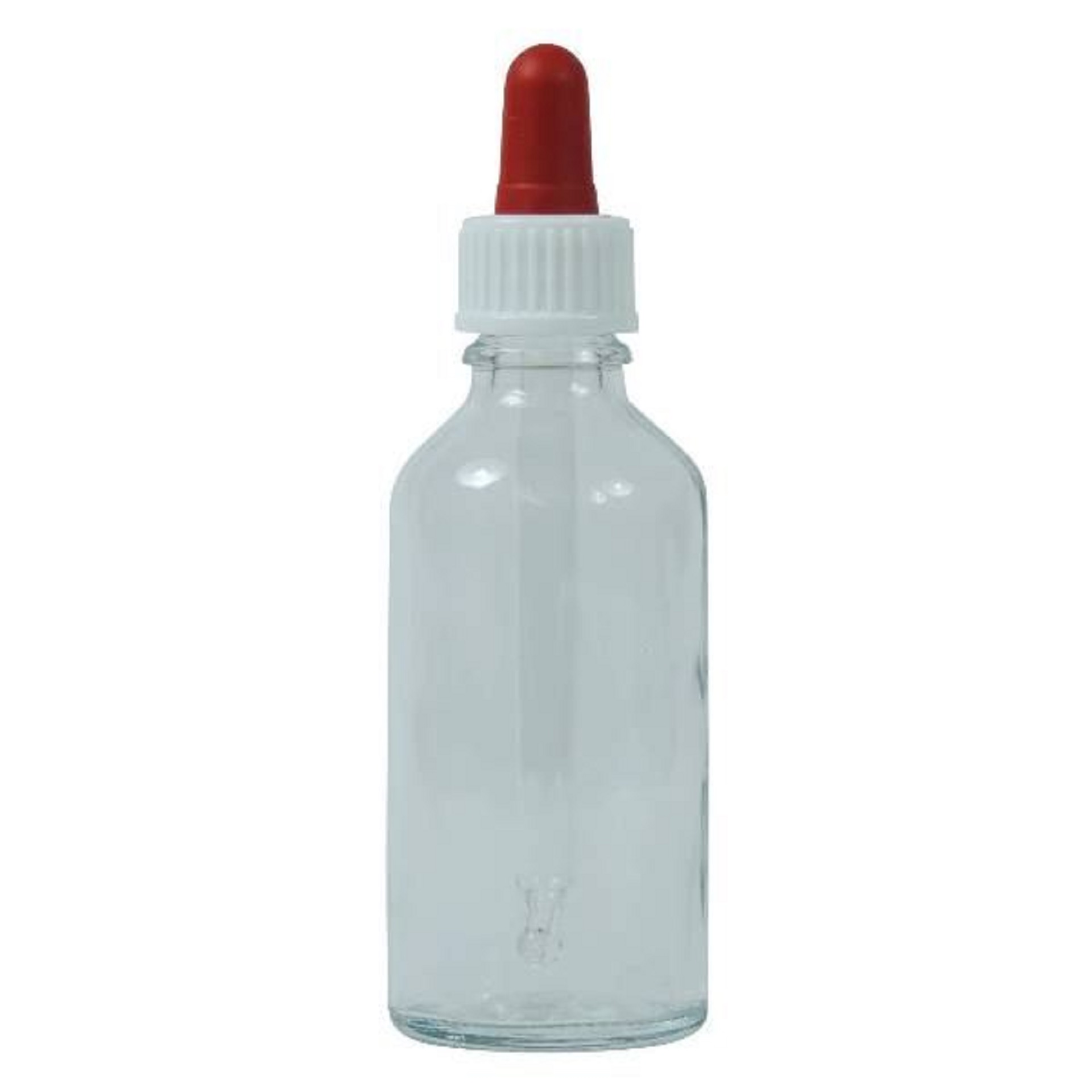 50 ml Pipettenflasche für präzises Dosieren, Glasflasche mit Pipette, ideal für Flüssigkeiten und Öle, Produktabbildung auf weißem Hintergrund.