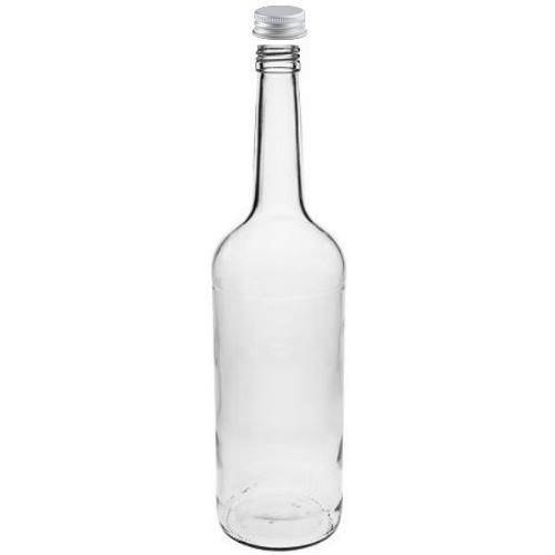 mikken 1 Liter Flaschen mit Schraubverschluss für Saft, Likör, Schnaps, Spirituosen, Sirup 