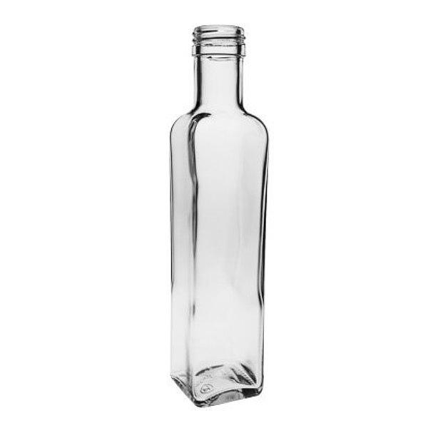mikken Viereckige leere Flaschen Glasflaschen  250 ml zum selbst befüllen
