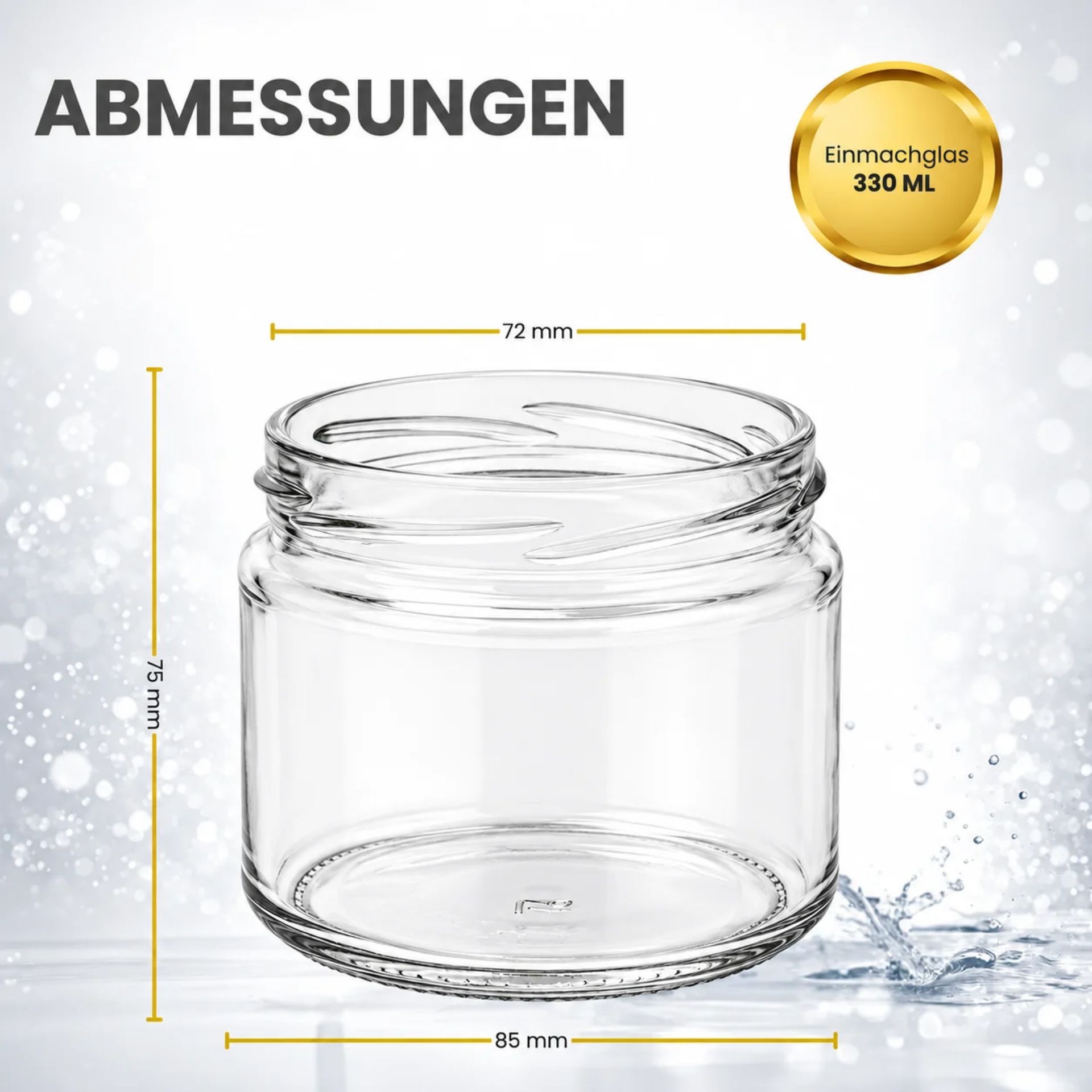 Einmachglas  330 ml  Marmeladenglas