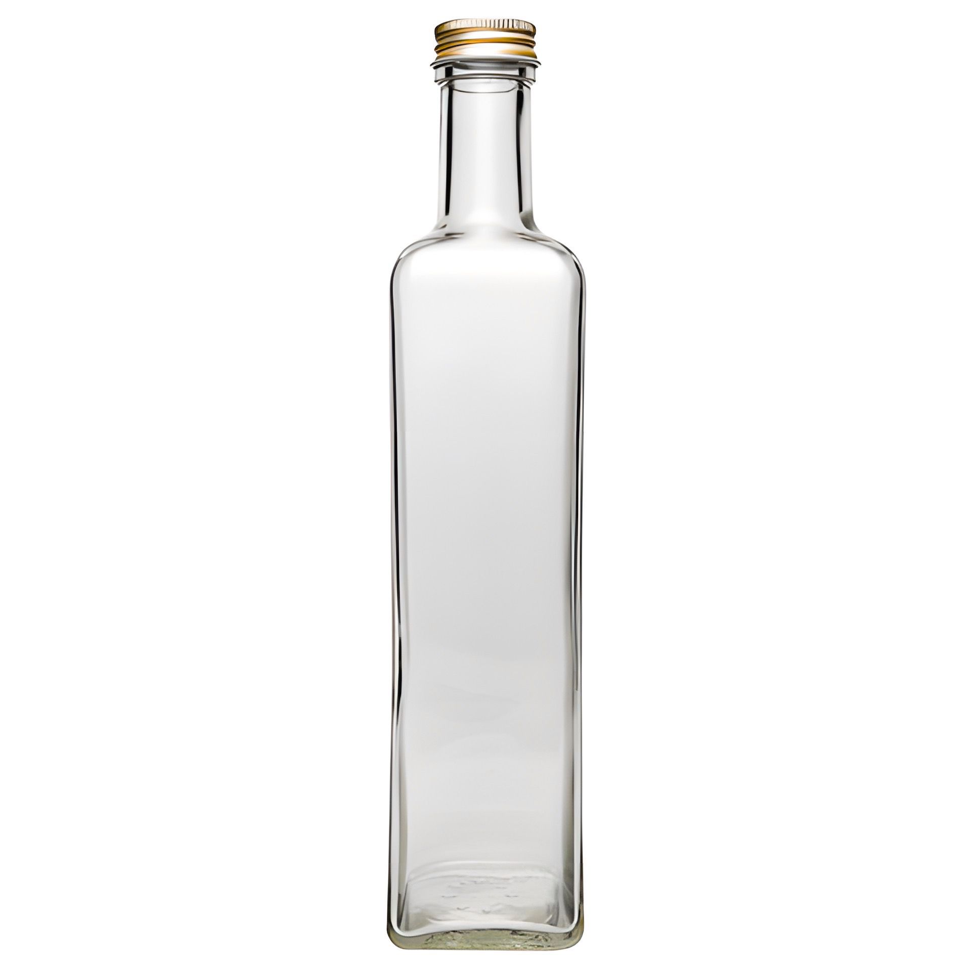 Glasflasche  500 ml viereckig