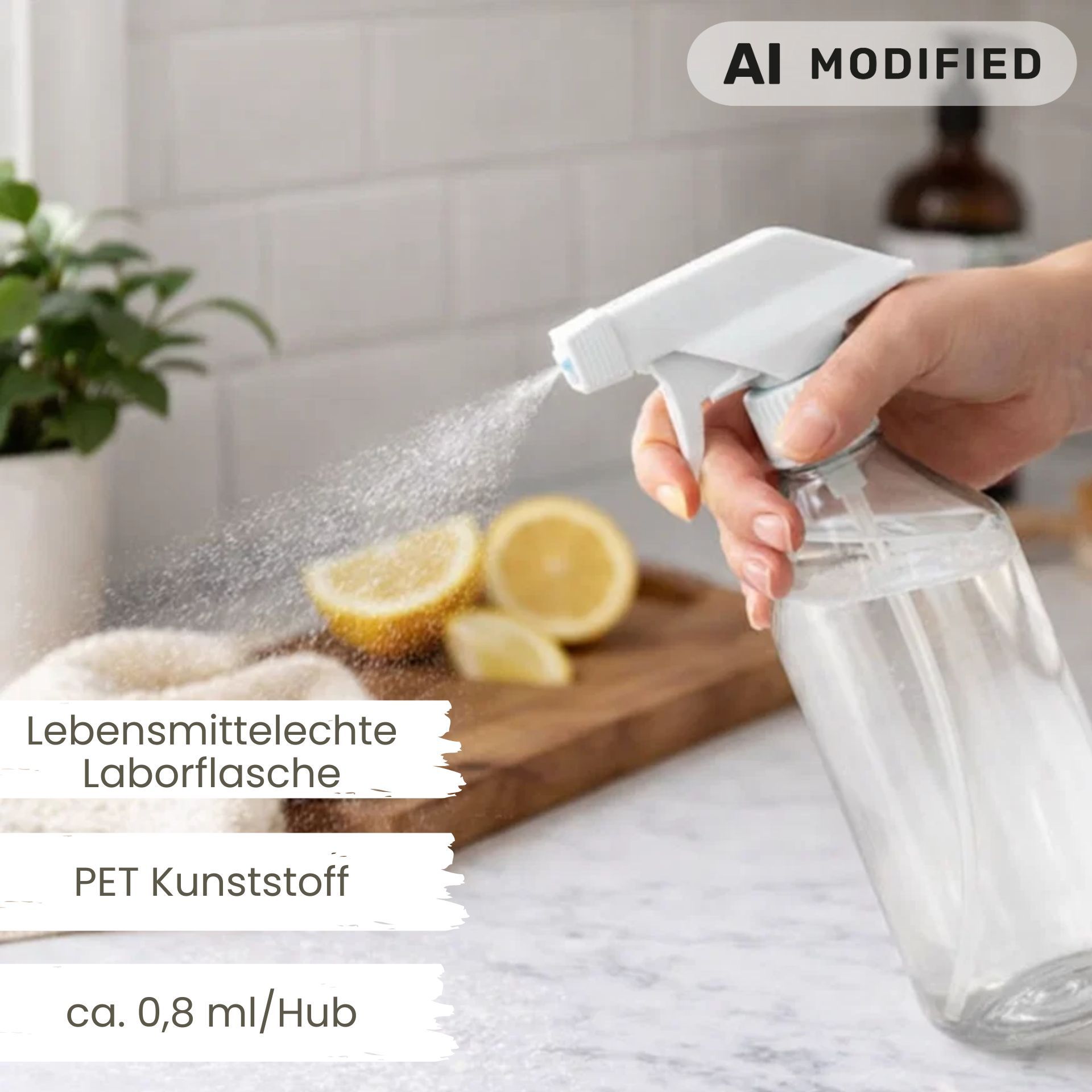 Sprühflasche  500 ml PET Kunststoff
