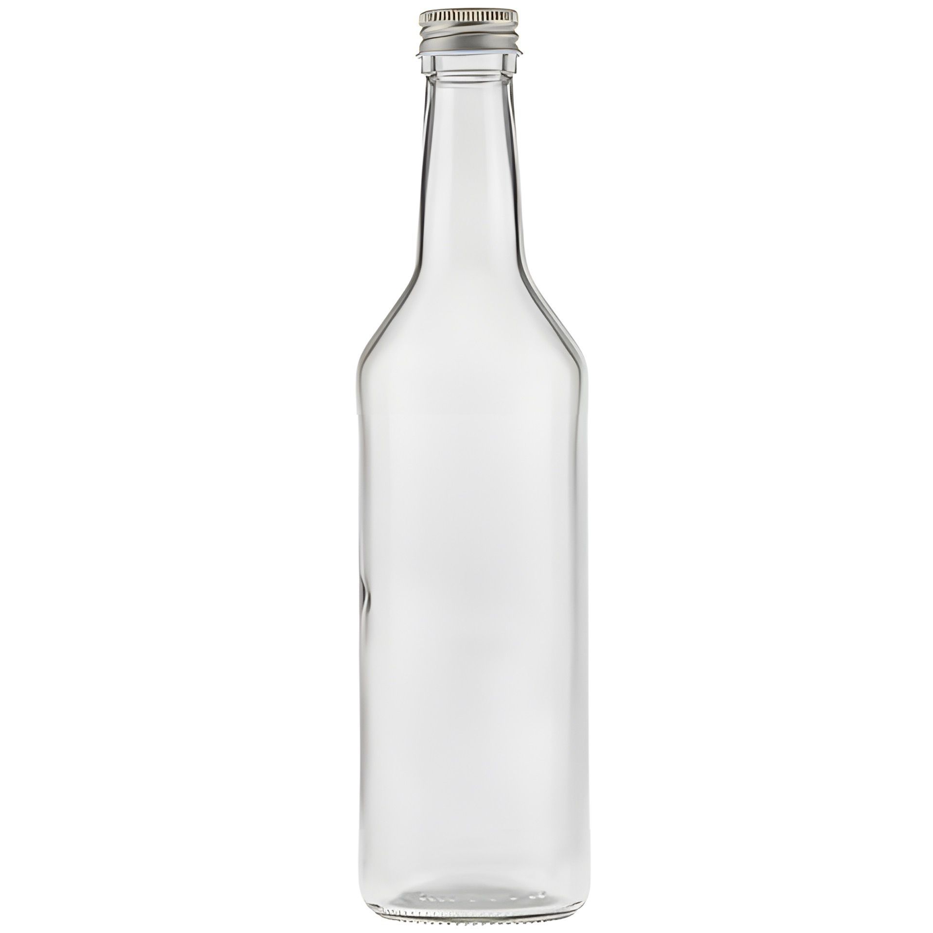 Glasflasche  500 ml rund