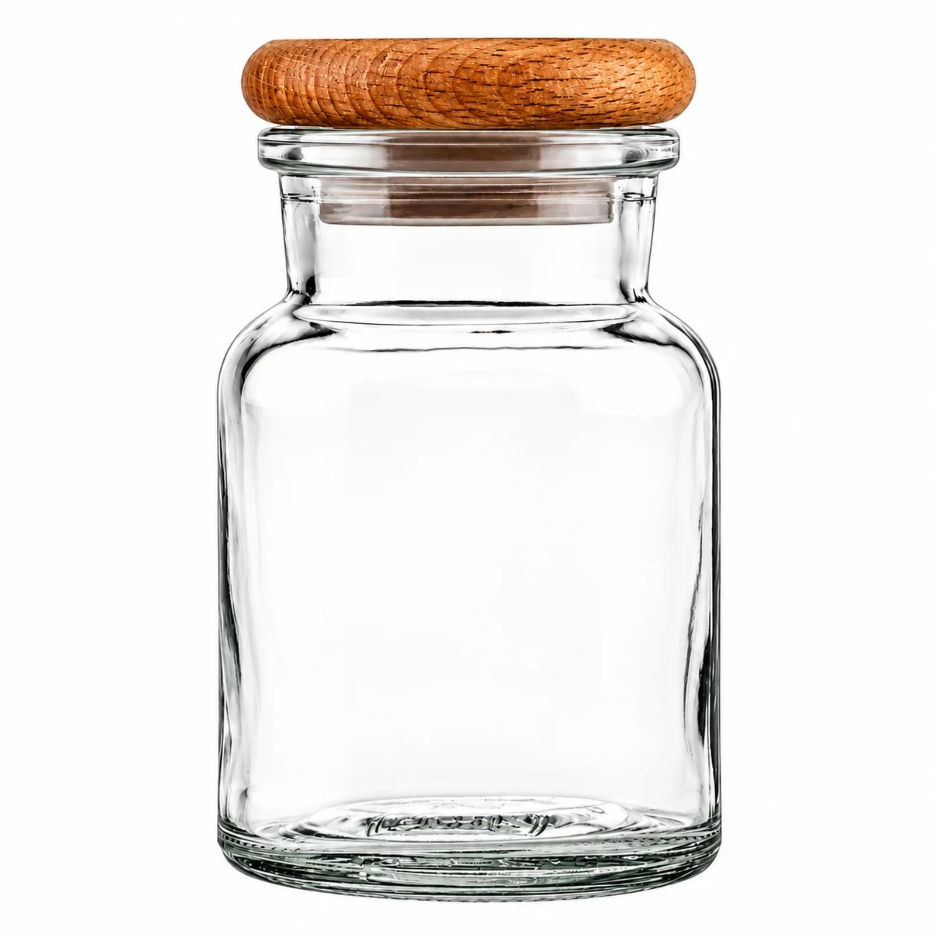 Gewürzglas  150 ml rund mit Holzdeckel