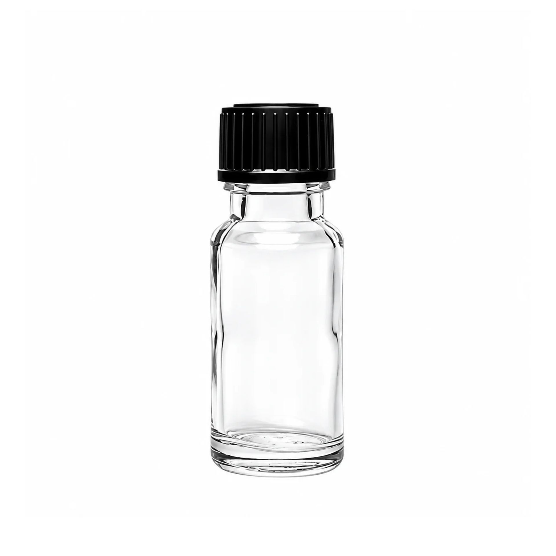 Apothekerflasche 10 ml mit Schraubverschluss aus klarem Glas, ideal zur Aufbewahrung von Flüssigkeiten, Laboranwendungen und Apothekenbedarf. Hochwertiges Design für präzise Dosierung und sichere Lagerung.
