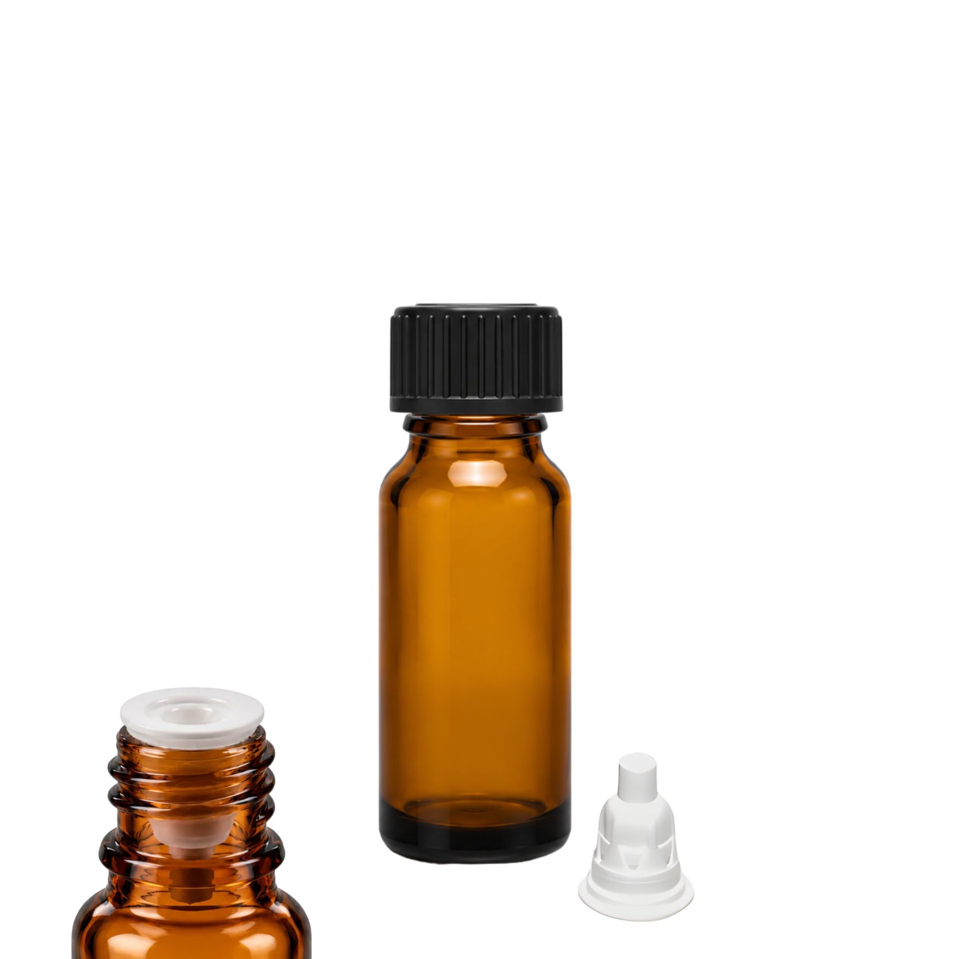 Tropfflasche   10 ml Glas braun Dosierflasche
