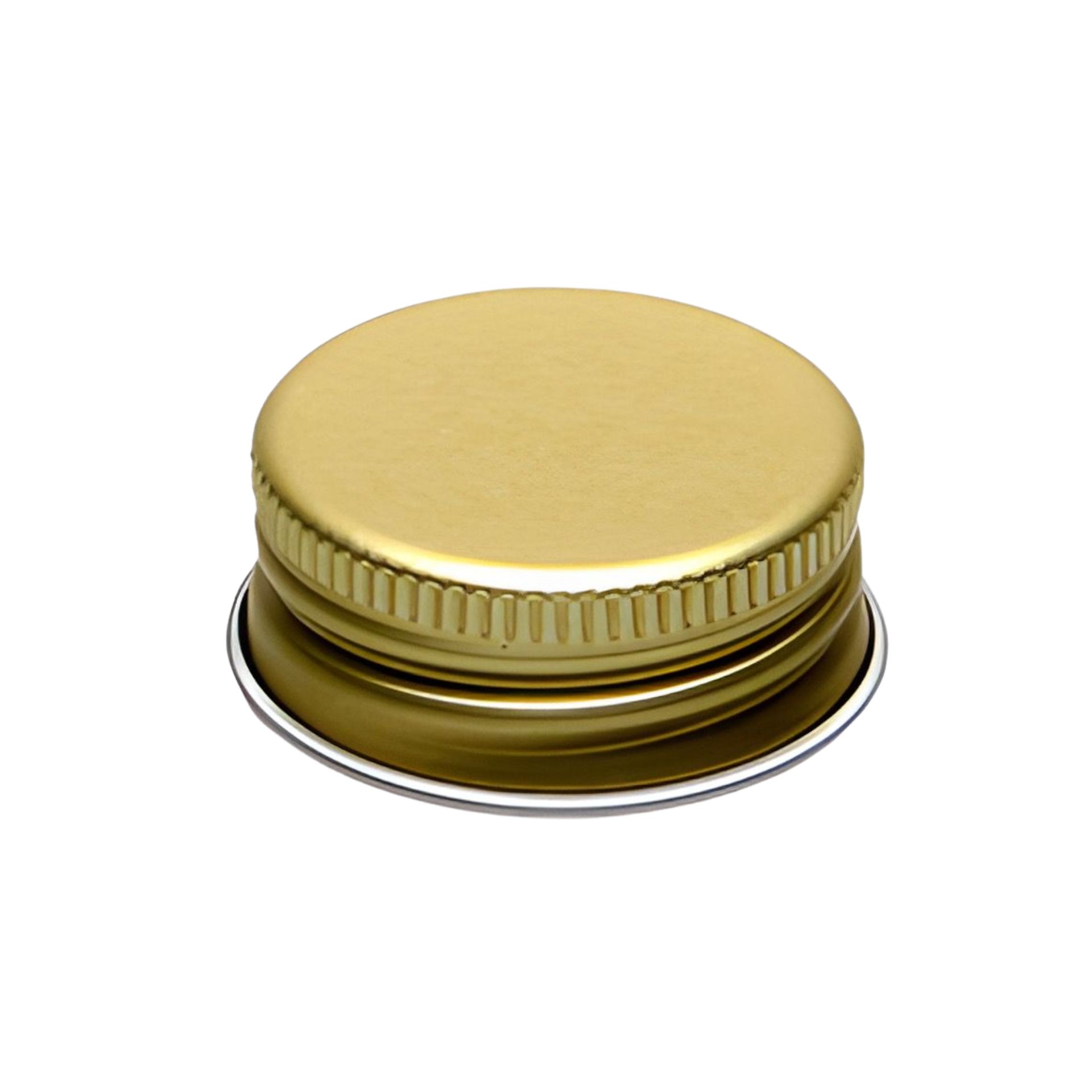 Schraubverschluss Deckel PP 31,5 mit Rollrand Gold Aluminium