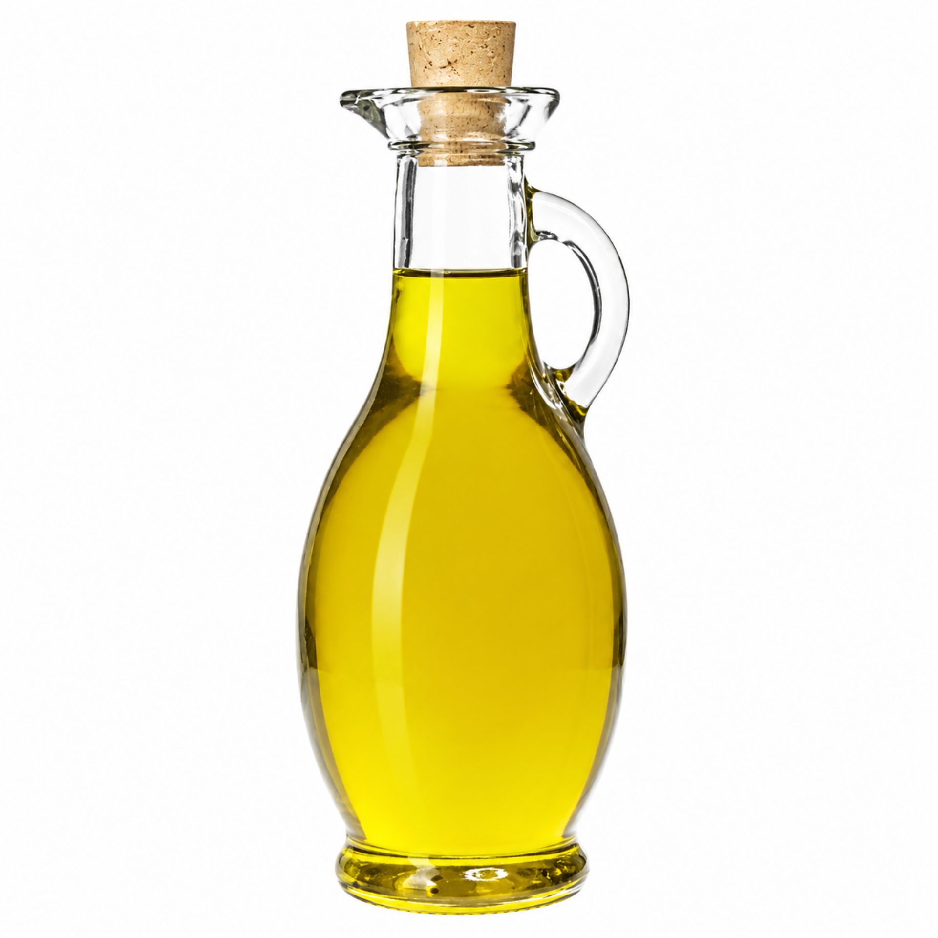 Glasflasche 250 ml Amphore mit Korken, elegantes Design, ideal für Essig, Öl oder Spirituosen, hochwertige Verarbeitung.