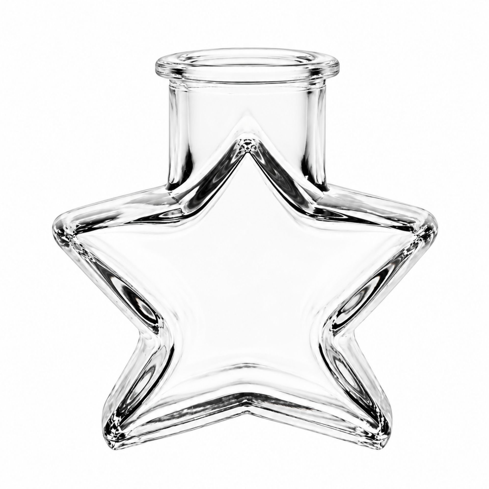 Korkenglas 140 ml in Sternform mit Korken – Transparentes Vorratsglas für dekoratives Aufbewahren und Verschenken von Lebensmitteln und Kleinigkeiten.