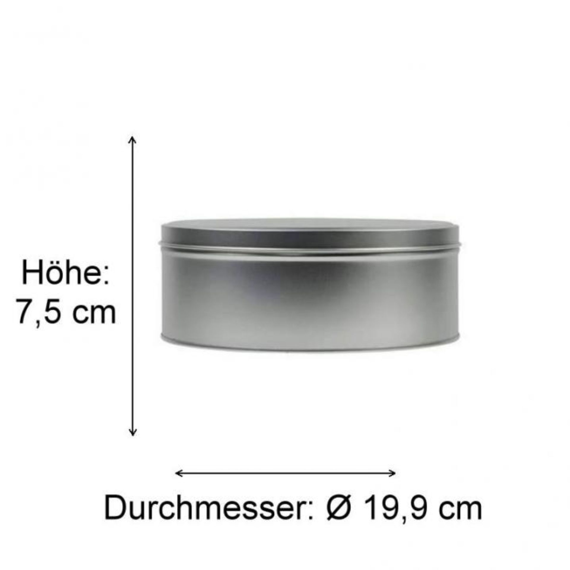 Abbildung einer hochwertigen Aluminiumdose mit klar definierten Maßen; ideal für Getränke und Lebensmittel, abgebildet auf einer neutralen Hintergrundfarbe, geeignet zur Optimierung von Verpackungslösungen.
