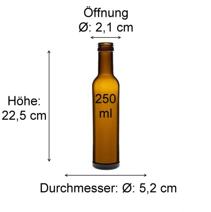 mikken braune Flaschen für Öl Olivenöl günstig kaufen bei Flaschen-Glaeser-und-Dosen