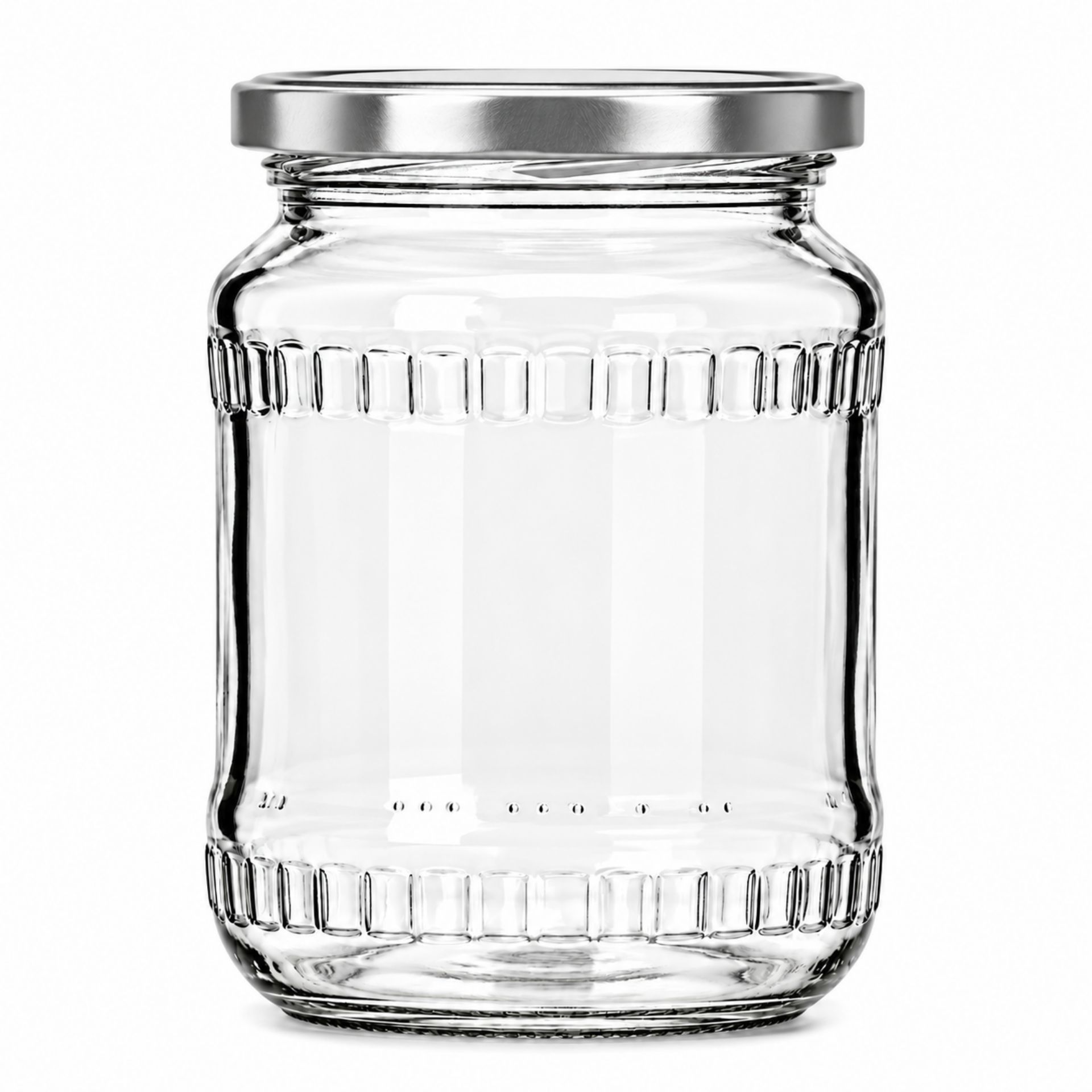 Einmachglas  720 ml Vorratsglas mit Relief