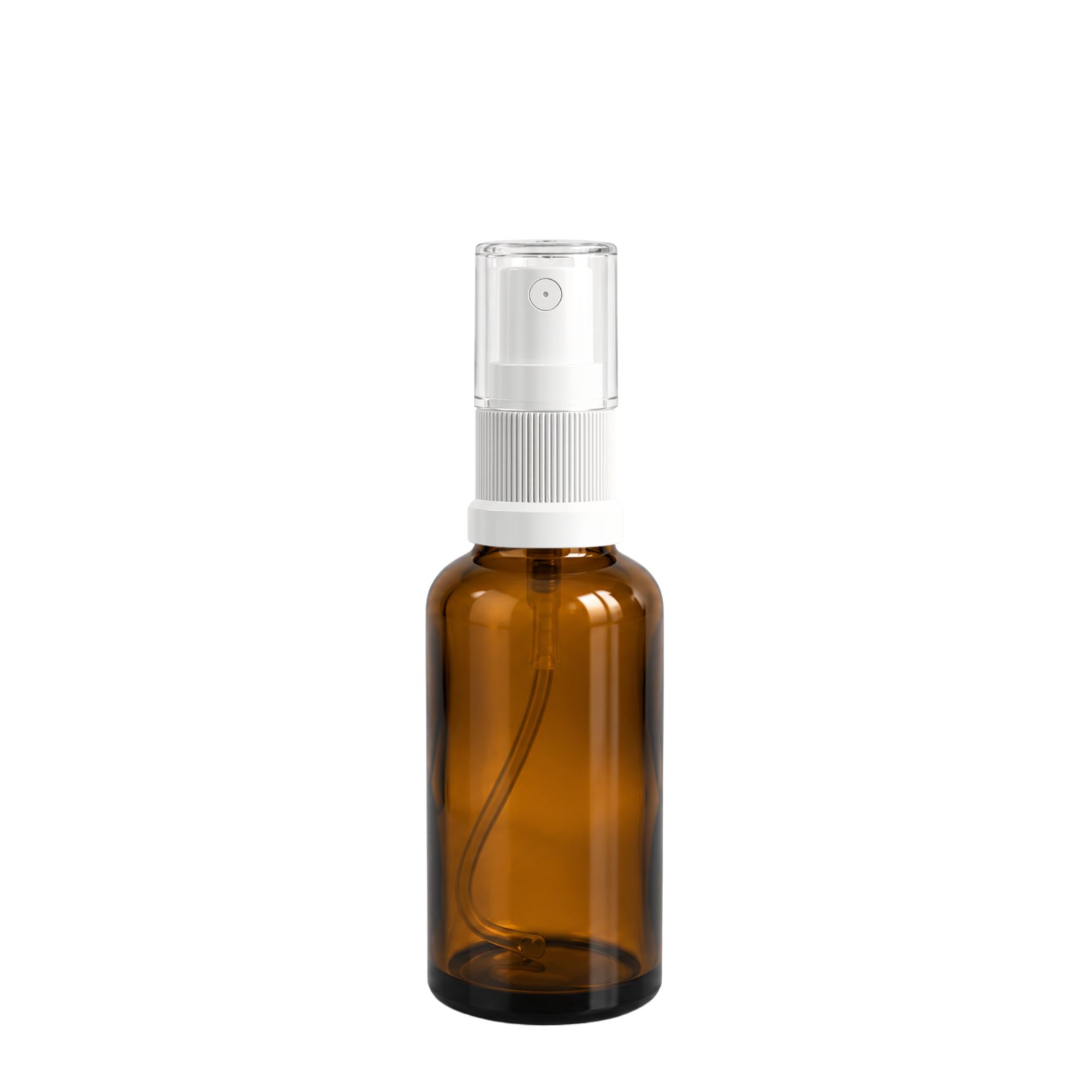 Sprühflasche 30 ml Braun mit Zerstäuber - Praktische Glasflasche ideal für kosmetische Flüssigkeiten oder Aromatherapien - Hochwertiges Design für eine einfache Handhabung und sicheren Verschluss