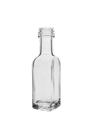 mikken Mini-Flasche kleine eckige Glasflasche für Öl Essenzen Proben Fläschchen viereckig