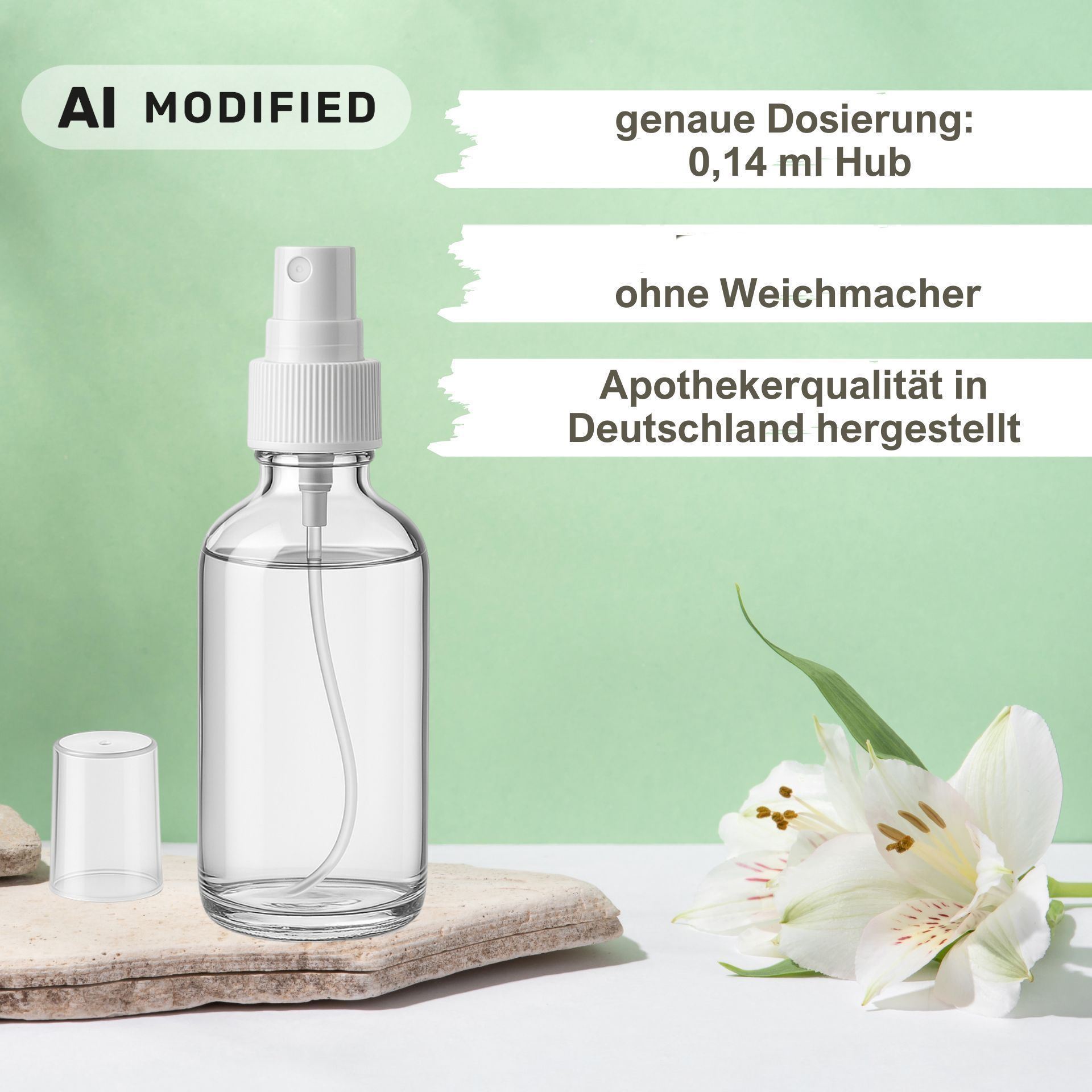 Sprühflasche   50 ml Zerstäuber Klar