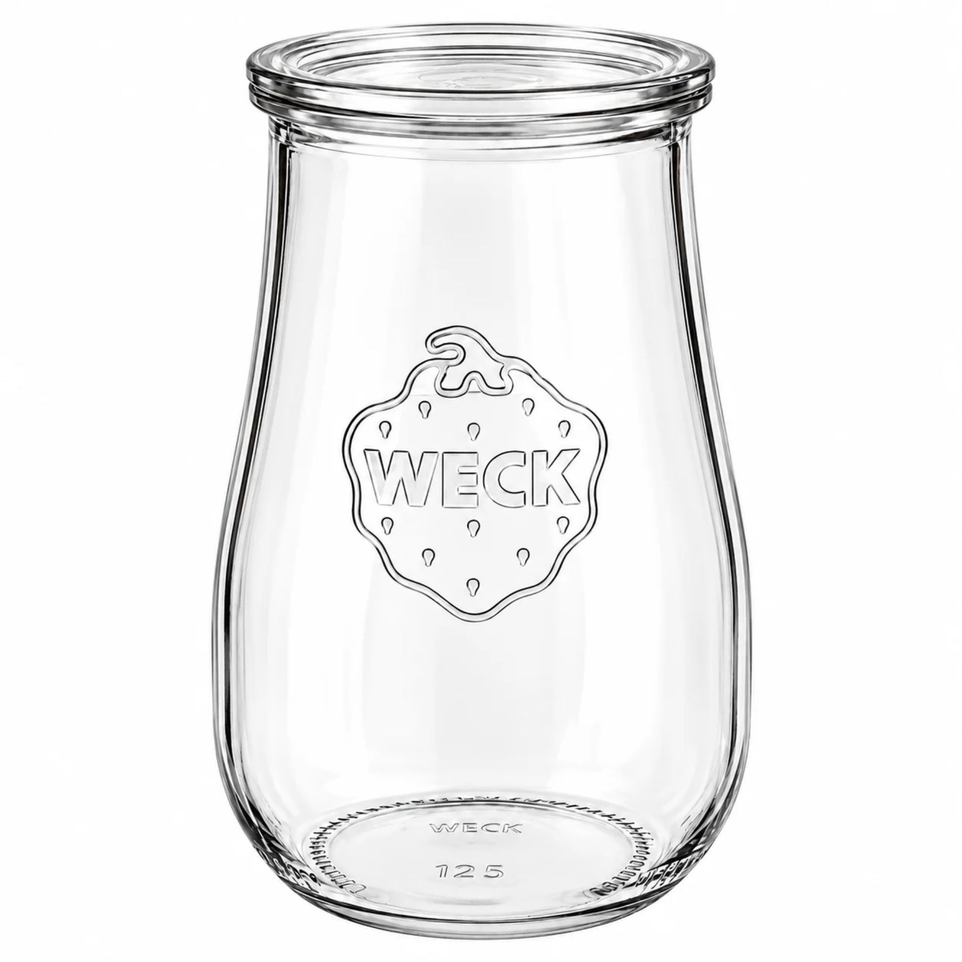 WECK Tulpenglas 1750 ml Rundrandglas mit Deckel