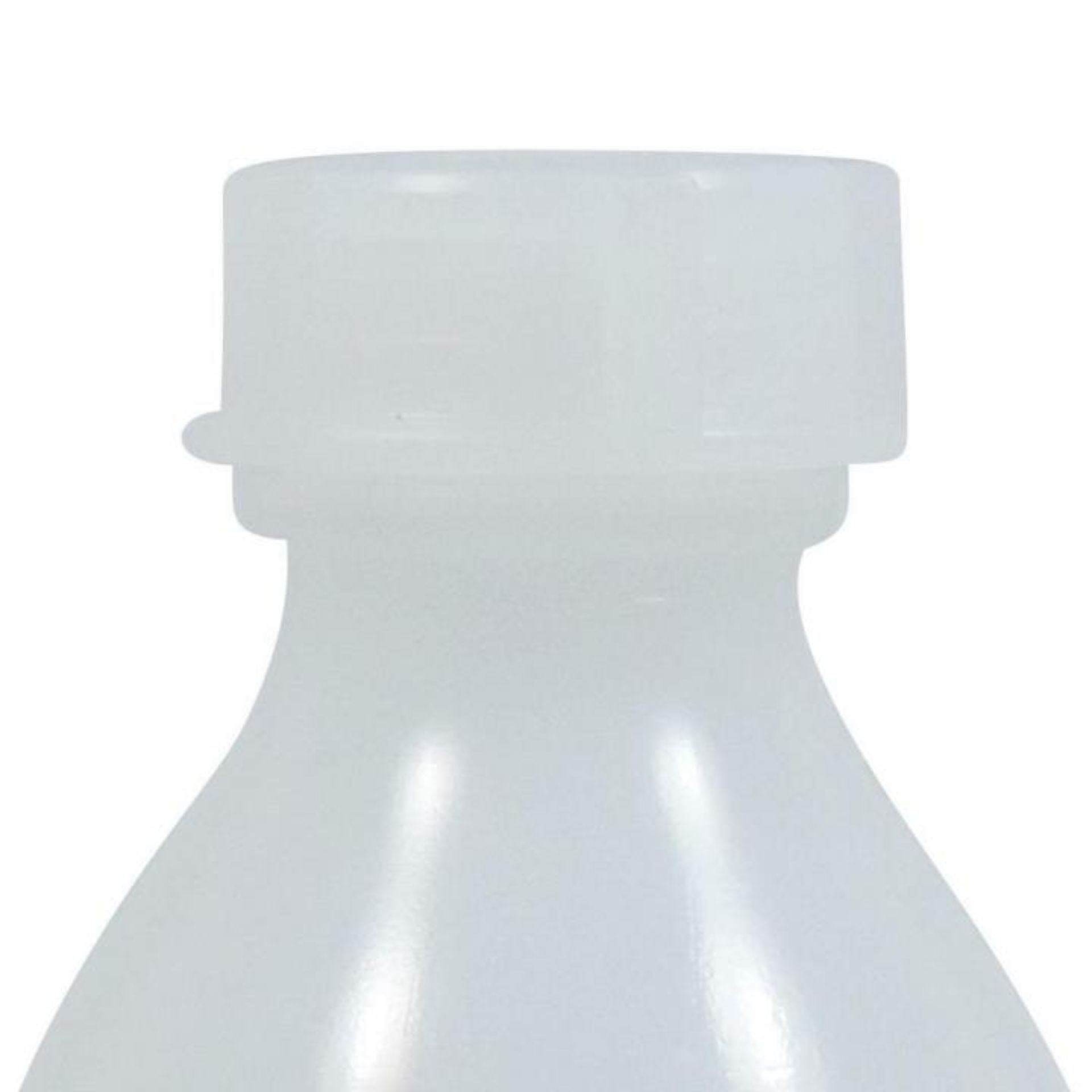 Laborflasche PE 250 ml Enghalsflasche mit Schraubverschluss, hochdichtes Polyethylen, ideal für sichere Aufbewahrung von Flüssigkeiten, medizinische und chemische Anwendungen, robustes Design.