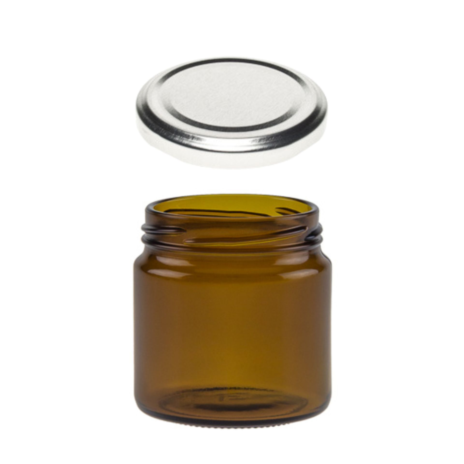 Einmachglas  215 ml braun Rundglas Einmachglas  215 ml braun Rundglas
