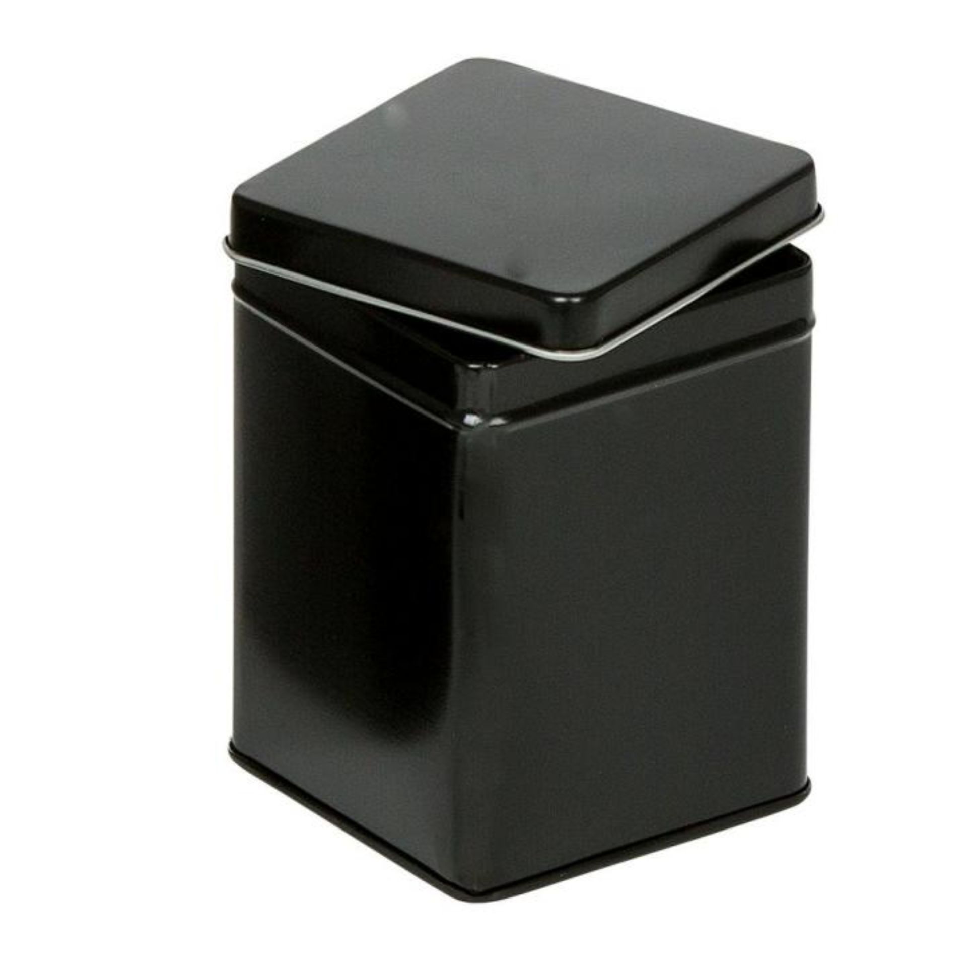 Teedose Schwarz mit Stülpdeckel – Aromadichte Aufbewahrungsdose aus Metall Teedose Schwarz mit Stülpdeckel – Elegante und stilvolle Aufbewahrung für losen Tee aus Metall in zeitlosem Design