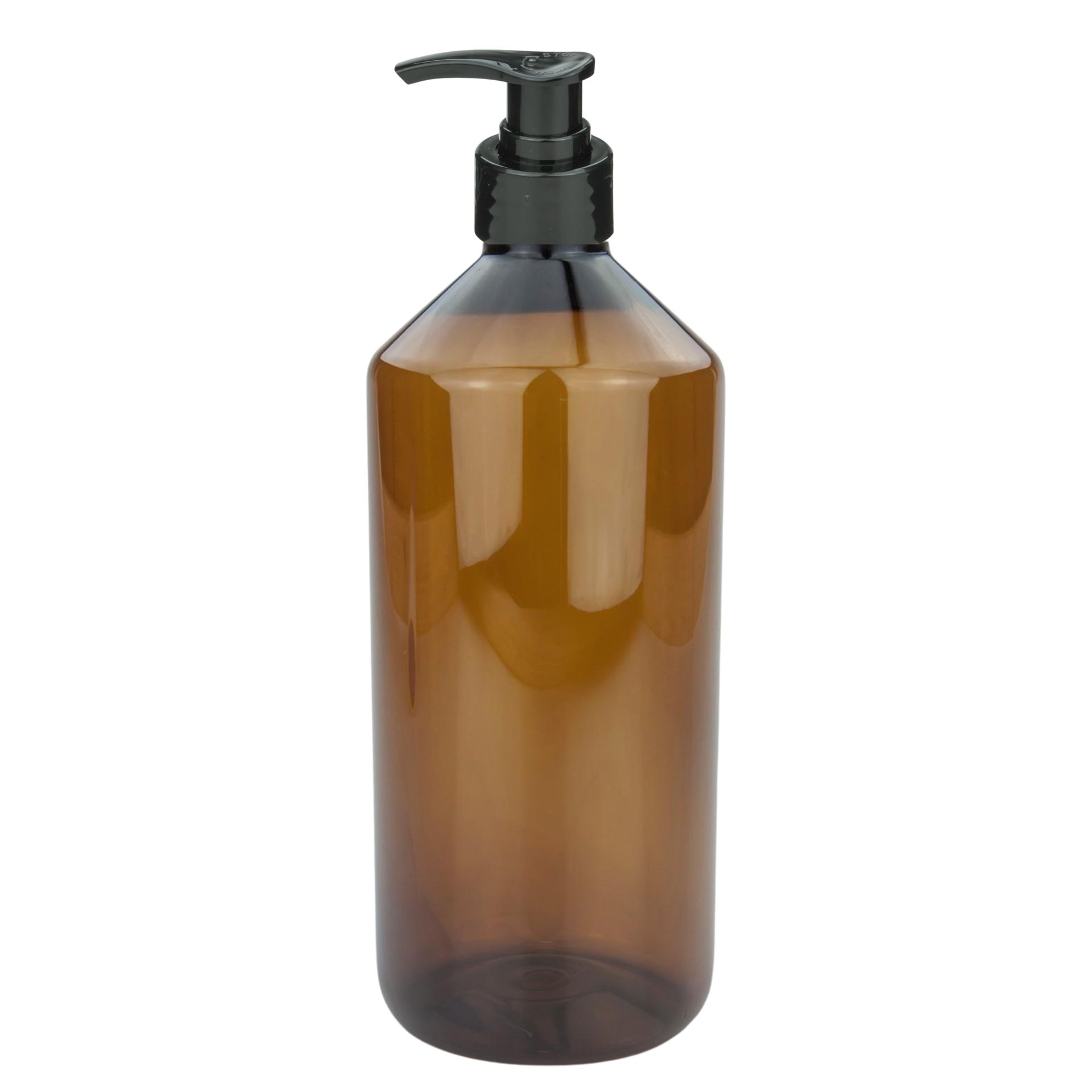 Seifenspender 1000 ml braun Lotionspender PET Kunststoff