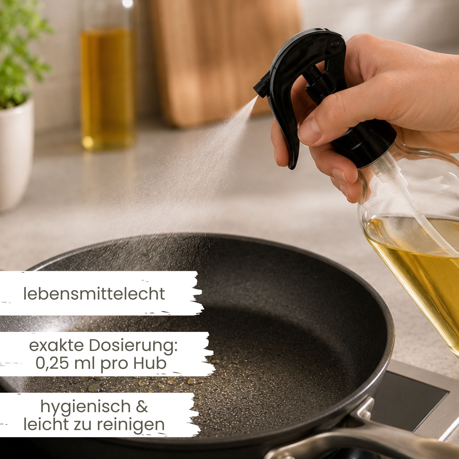 Sprühflasche  250 ml Glas mit Trigger