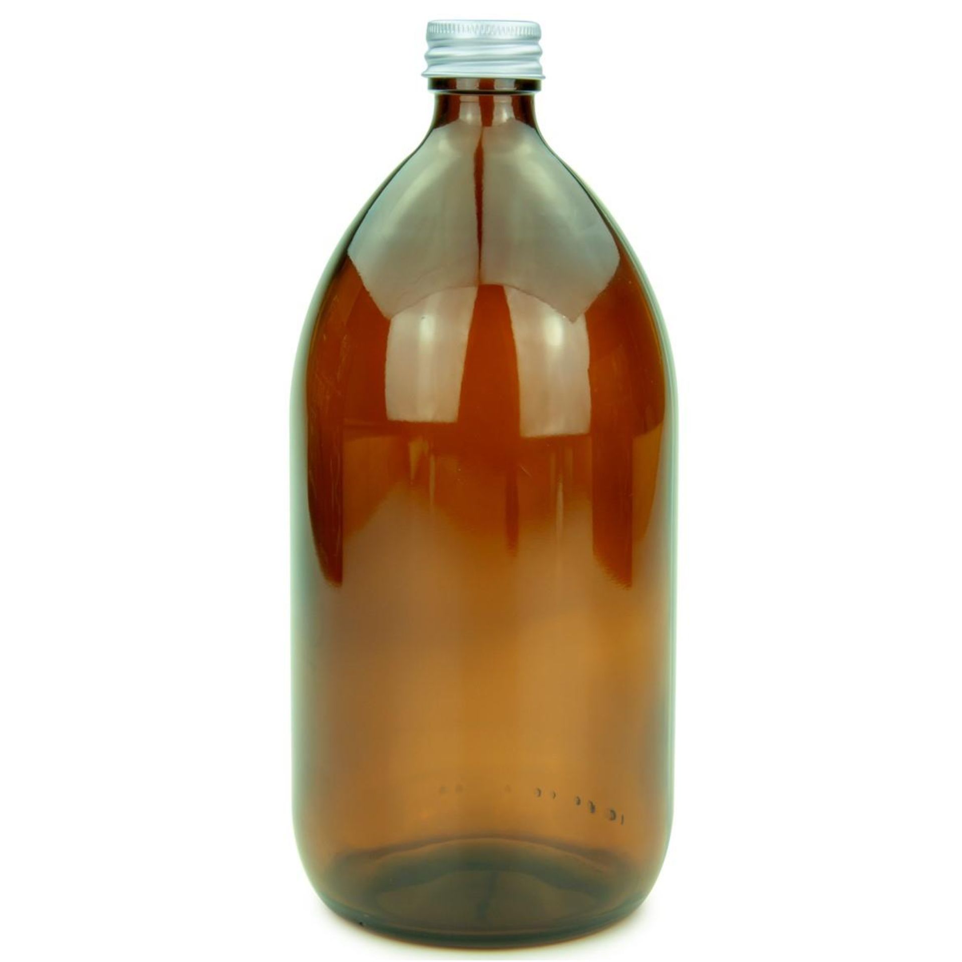 Apothekerflasche 1000 ml Glas Braun Schraubdeckel