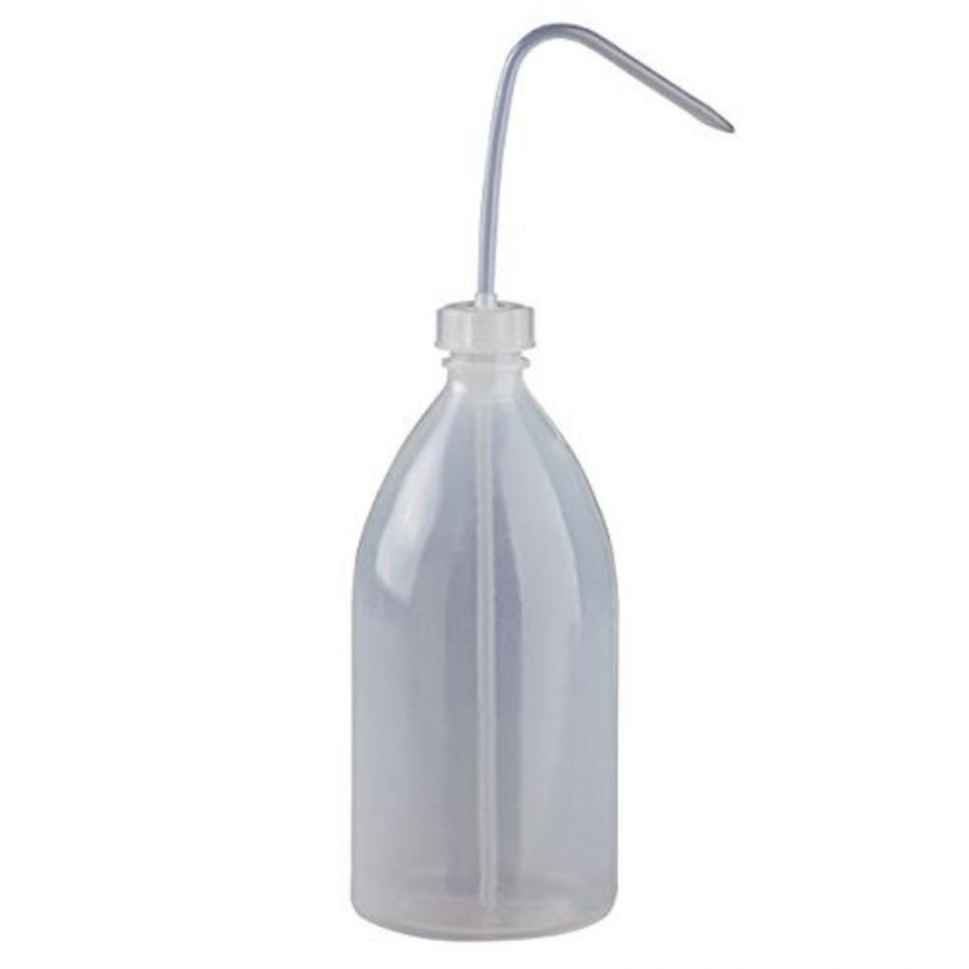 Spritzflasche 1000 ml Waschflasche mit Steigrohr, ideal für Labor und Reinigung, transparentes Kunststoffdesign mit ml-Markierungen.