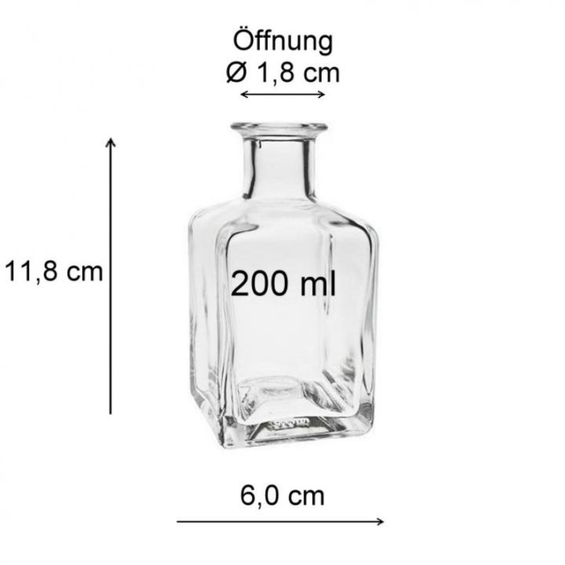 200ml Longdrink-Glasflasche mit Schraubverschluss - Ideal für Getränkeabfüllung, stilvolles und funktionelles Design. Perfekt für nachhaltige Verpackungslösungen.