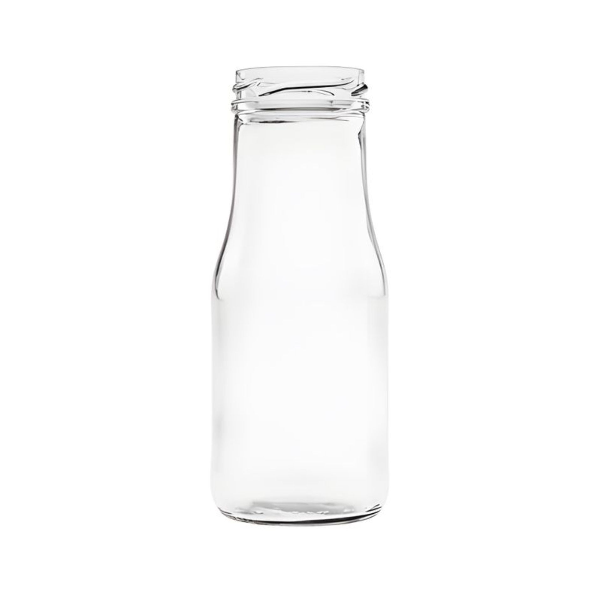 Glasflasche 250 ml Milchflasche mit Deckel – Hochwertige Glasflasche ideal für Milch, Wasser oder andere Getränke, inklusive dichtem Verschluss für Frische und Auslaufschutz.